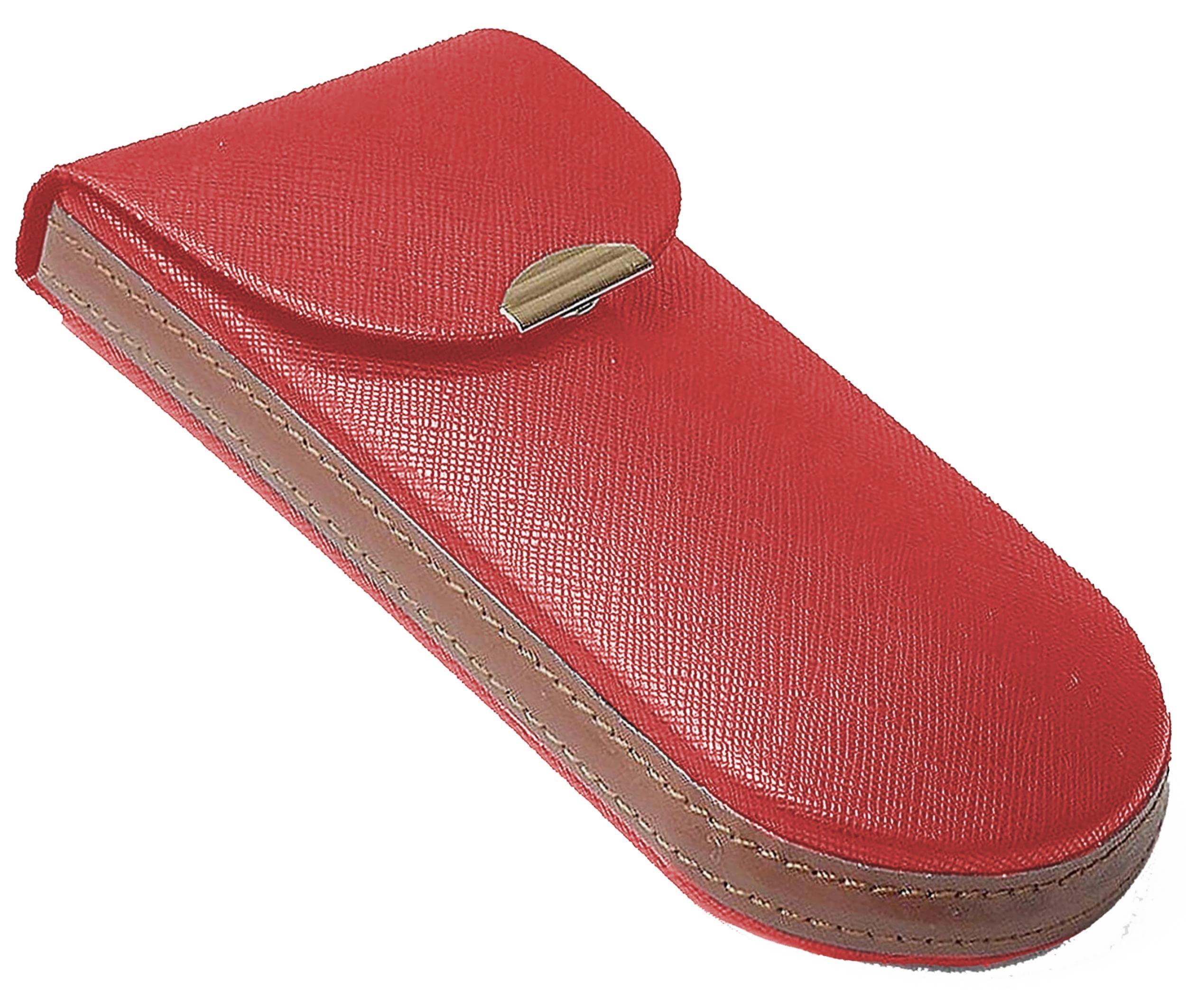 M World Slim, Light, Semi  Hard, Eye Glasses Case (Red)