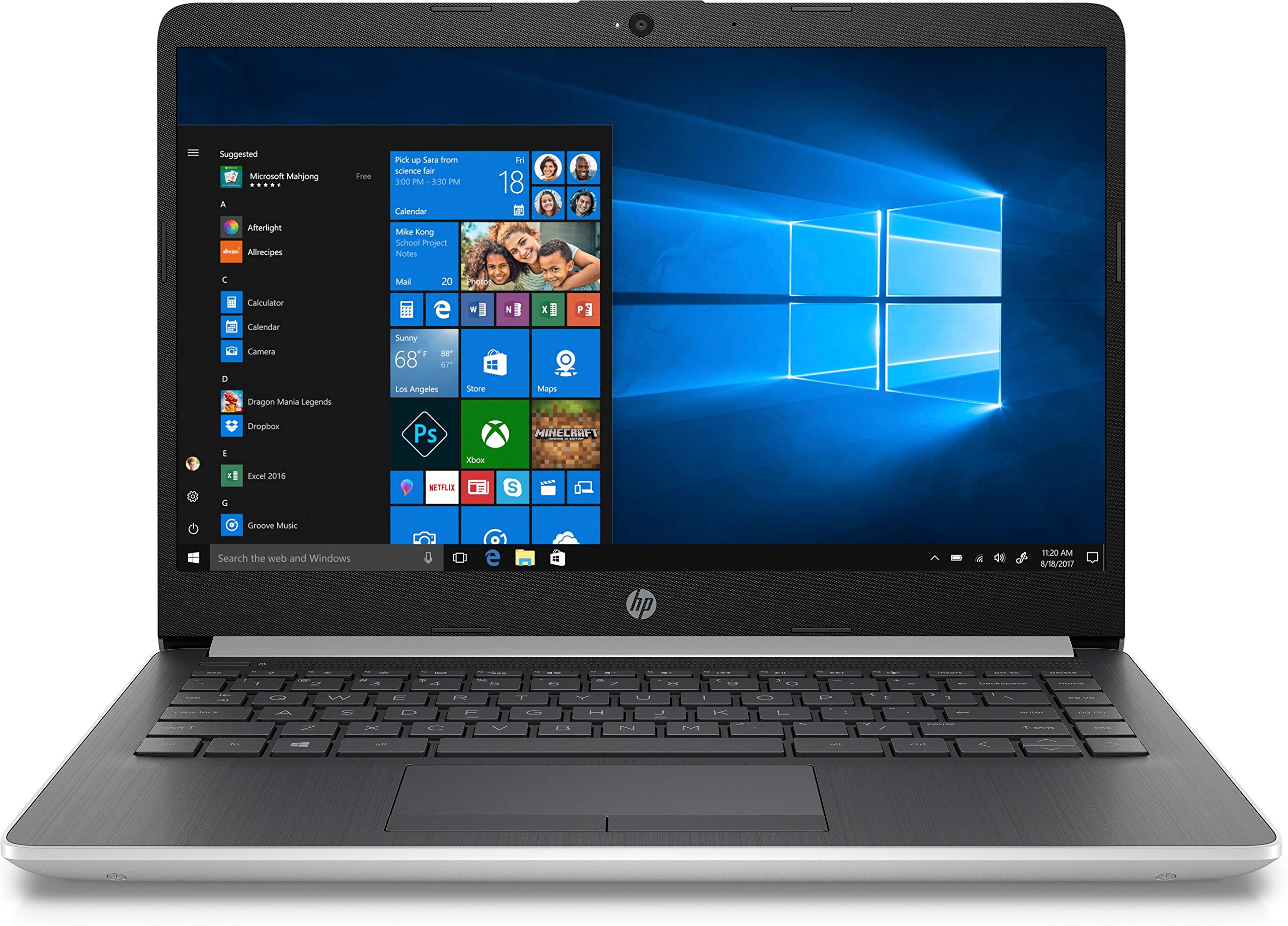 Hp 14 Series 14'' Laptop Intel Core I3 4Gb Ram 128Gb Ssd Natural Silver   8Th Gen I3 8130U Dual Core   Intel Uhd Graphics 620