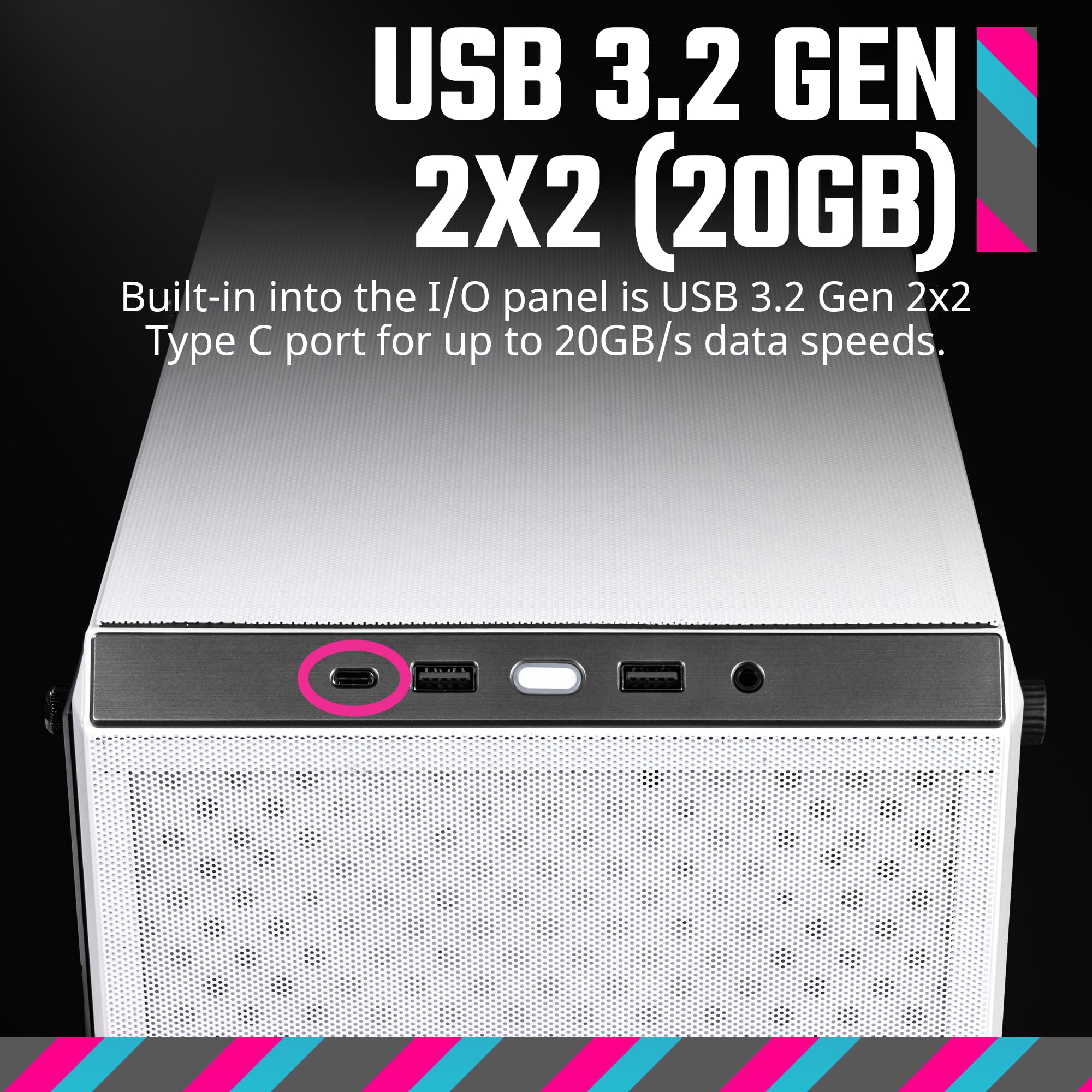 Cooler Master Q300L V2 White Micro Atx Tower, Magnetic Patterned Dust Filter, Usb 3.2 Gen 2X2 (20Gb), Tempered Glass, Cpu Cooler