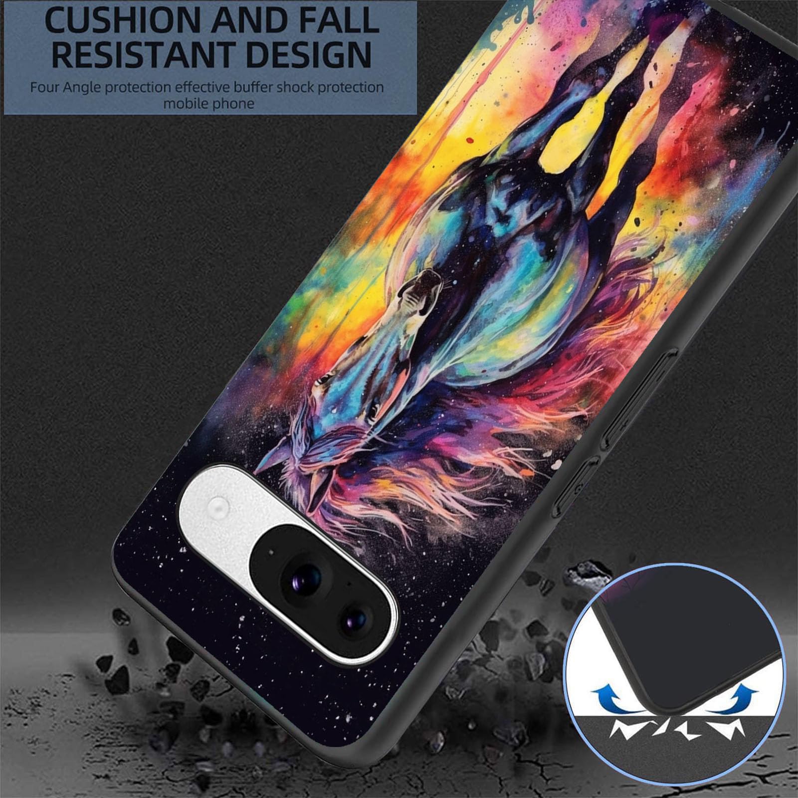 Designed For Google Pixel 9 Pro Case,Soft Frosted Tpu Ultra Thin Cover,Shock-Absorption,Anti-Scratch Protective Case For Google