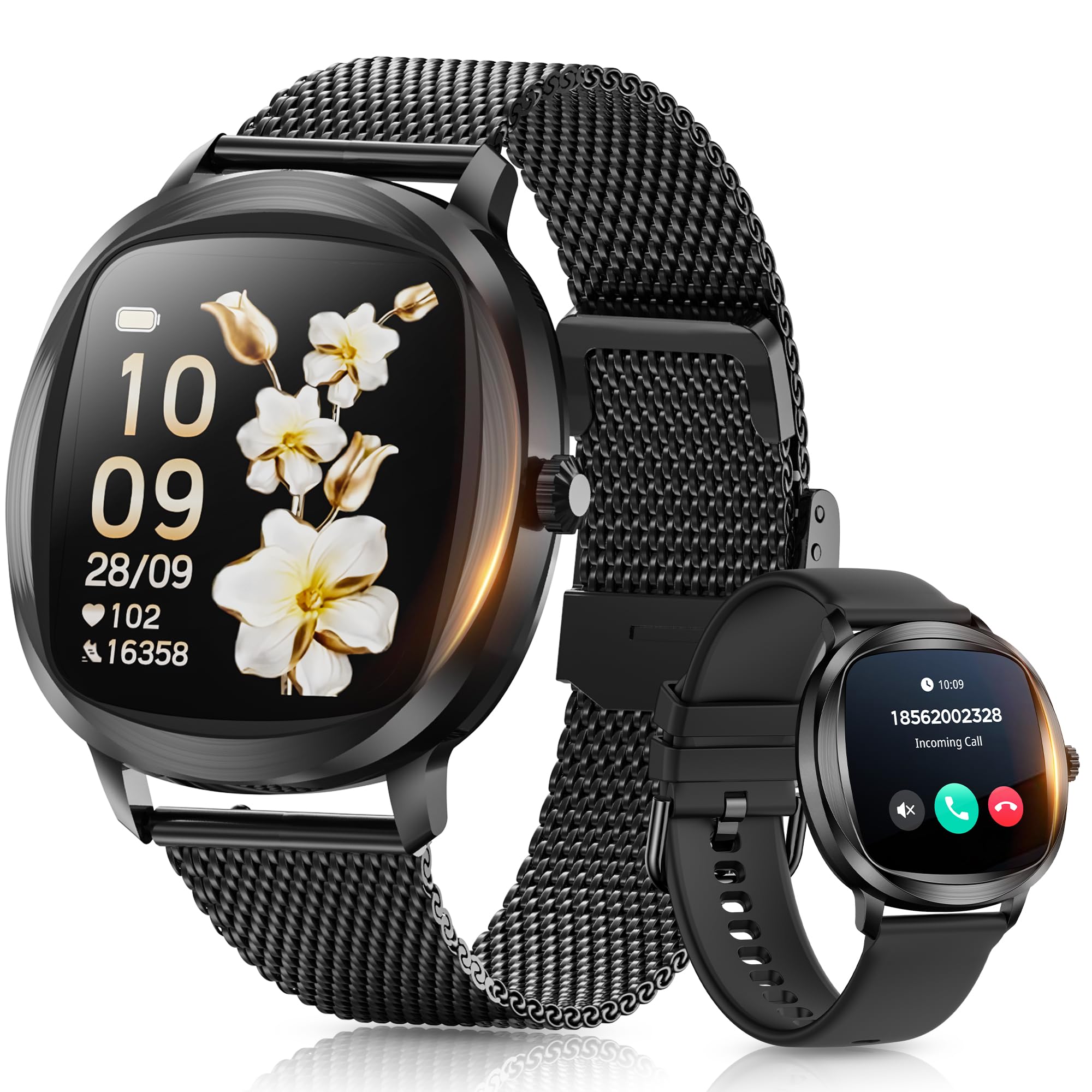 Glpyr Women'S Smart Bracelet/Smart Watch, 1.72-Inch Display, Ip68 Waterproof Sport Bracelet, One-Touch Bluetooth Calling, Fitnes