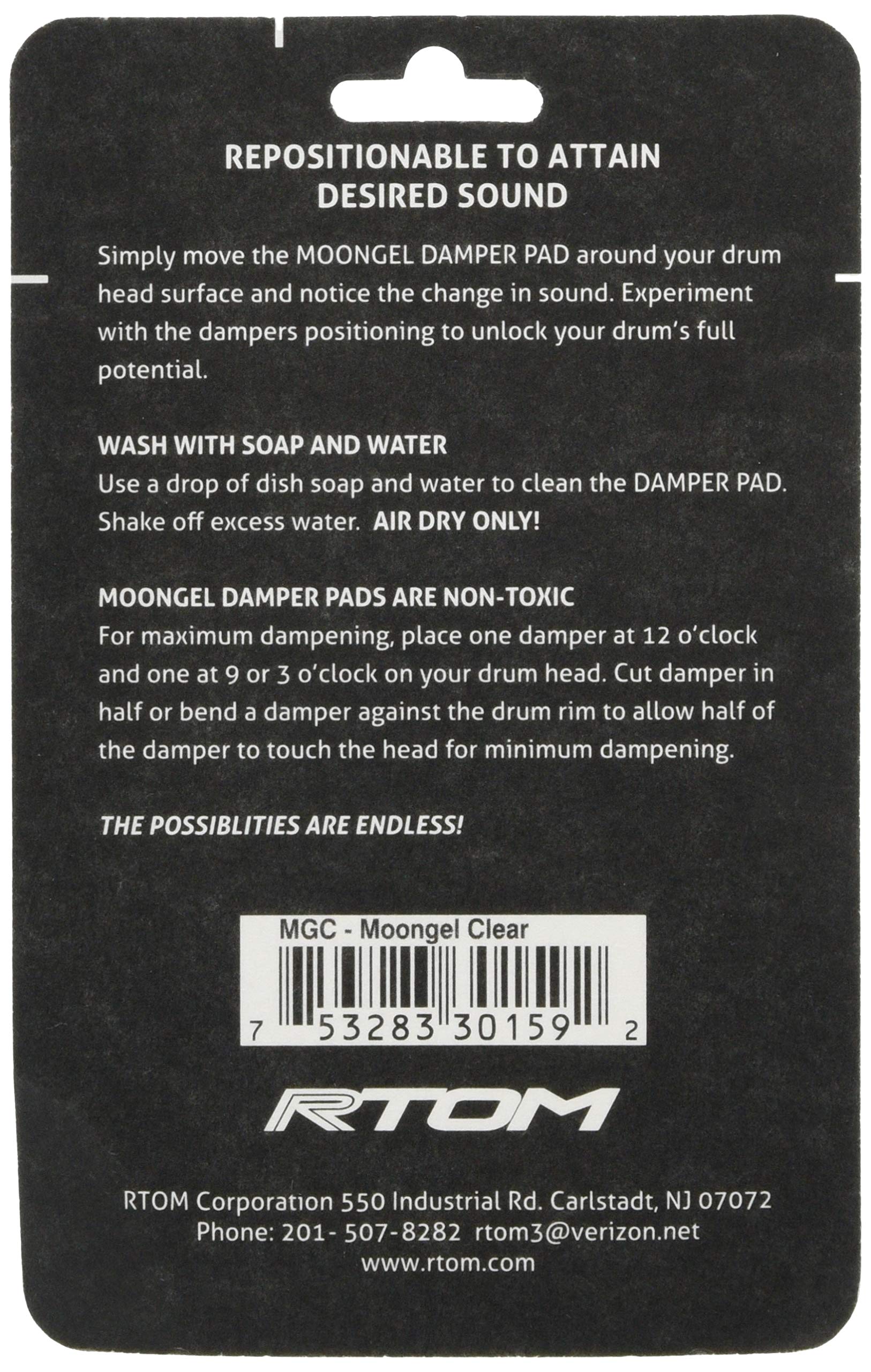 Rtom Moongel Damper Pads, Clear (Mgc)