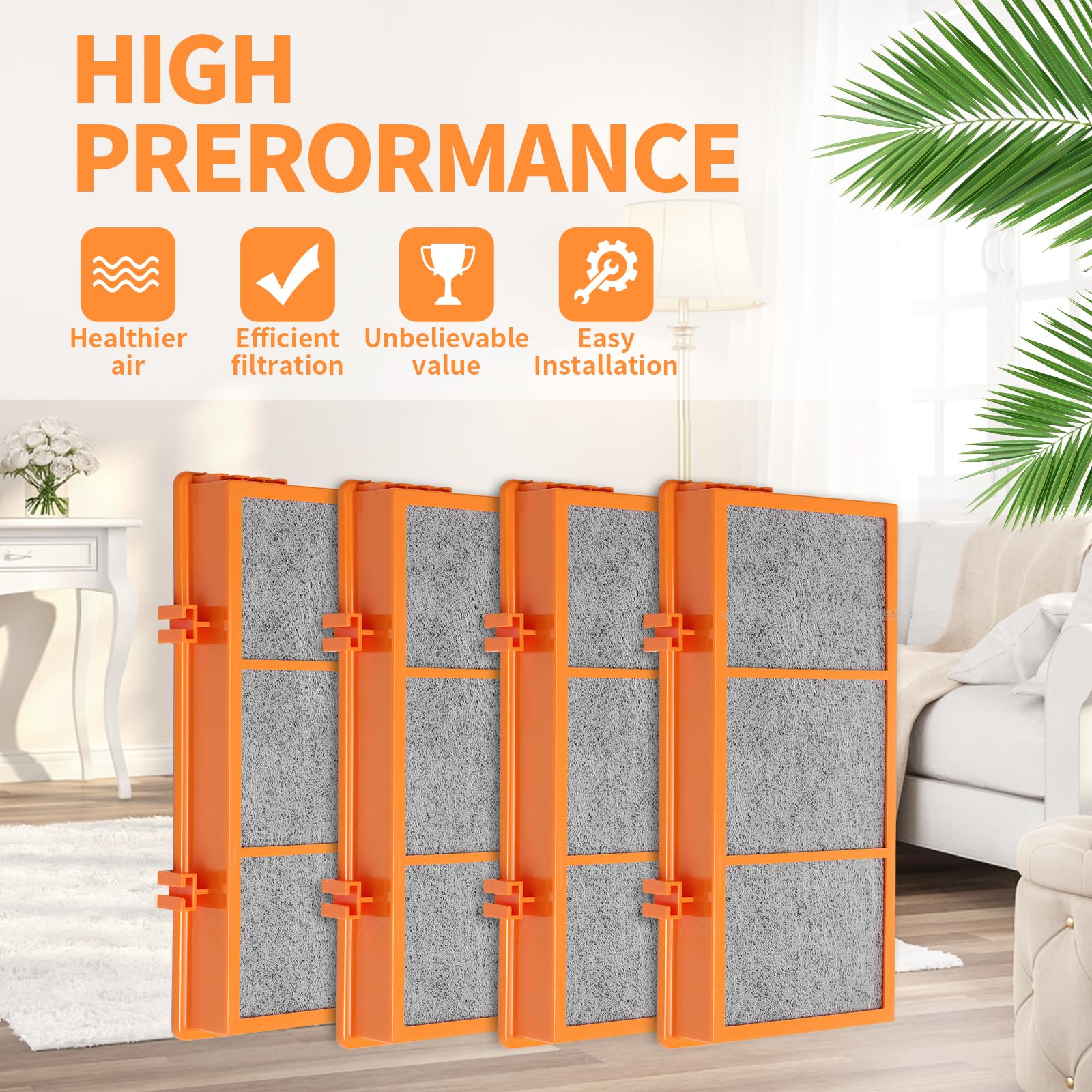 Derblue 8Pcs Smoke Grabber Hepa Filter Replacement Hepa Filters Compatible With Holmes Aer1 Filter,Replacement Hapf30As U4R,3 In