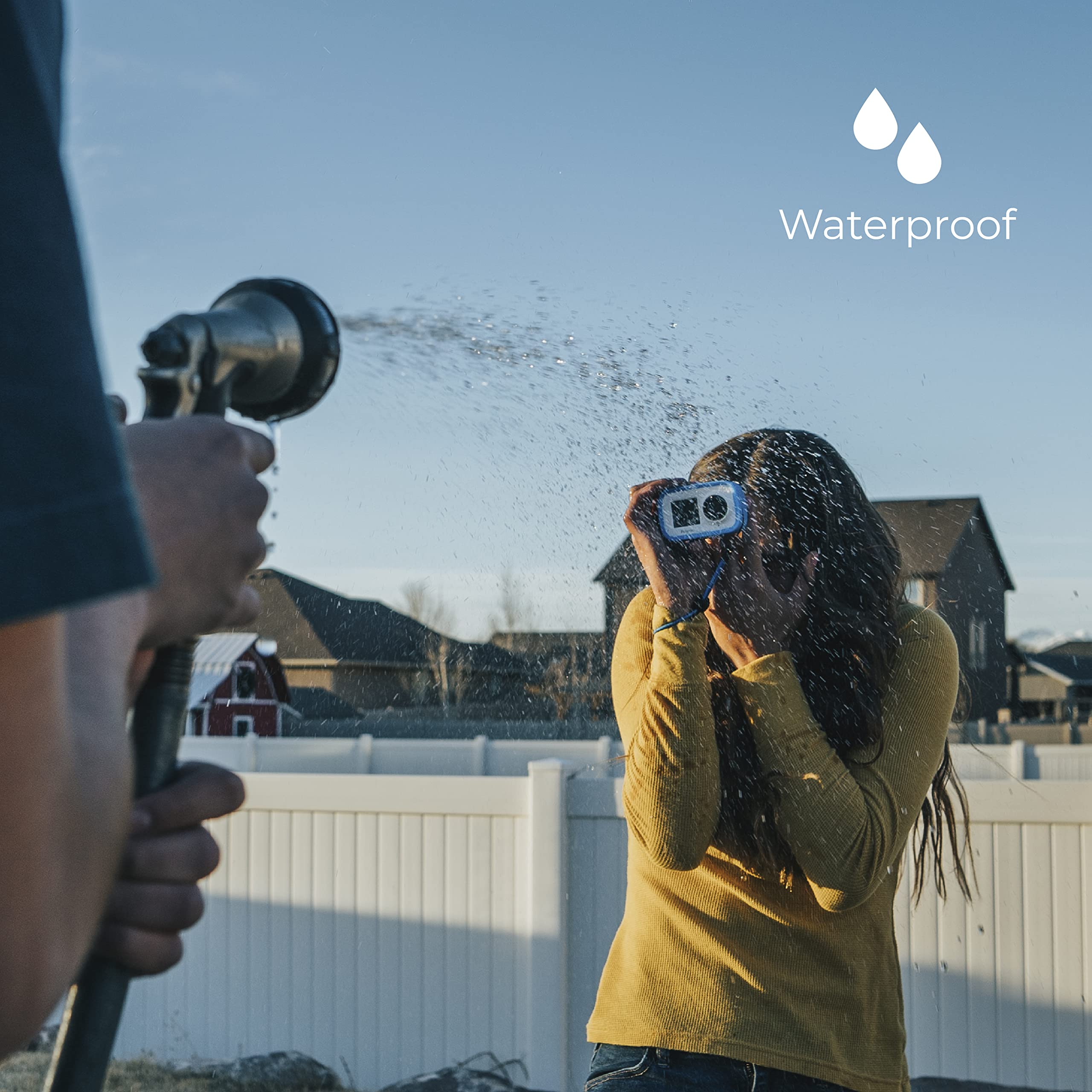 Polaroid Dual Screen Wifi Action Camera 4K 18Mp, Waterproof Sports Polaroid Camera With Built In Rechargeable Battery And Mounti