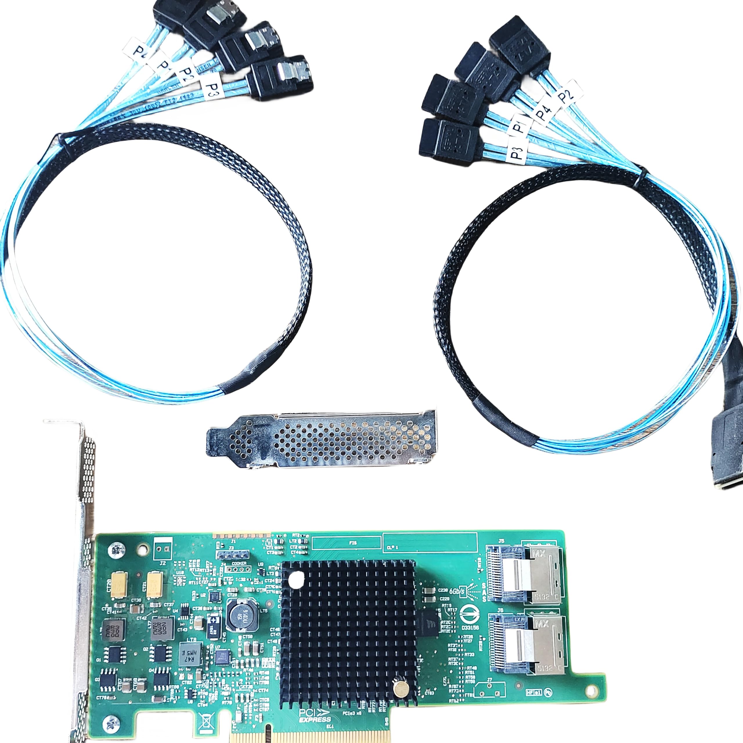 Svnxingtii 9207 8I 6Gbs Sas 2308 Pci E 3.0 Hba It Mode For Zfs Freenas Unraid 2*Sff 8087 Sata Host Bus Adapter