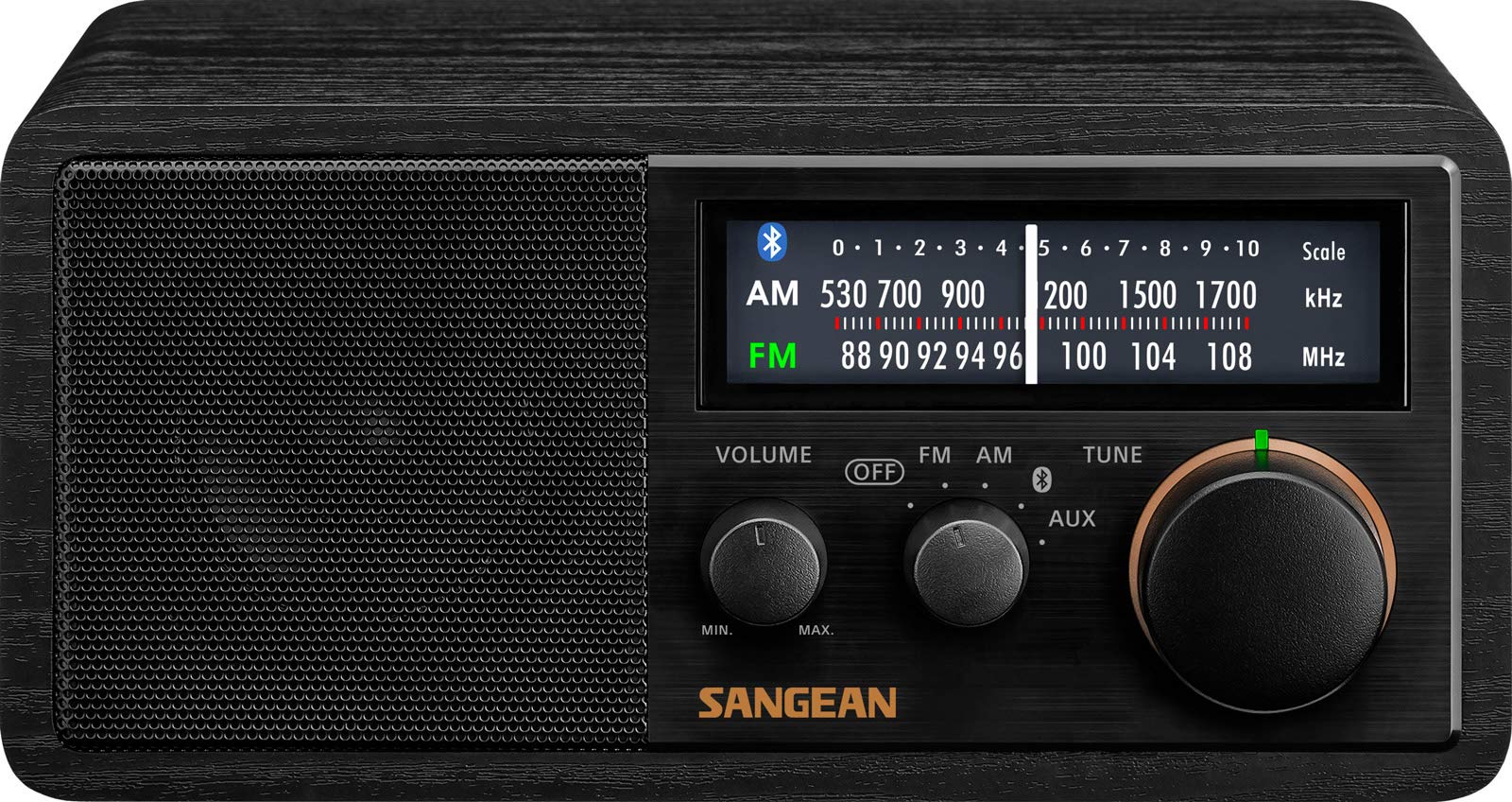 Sangean Sg 118 Retro Am/Fm Bluetooth Wooden Cabinet Radio