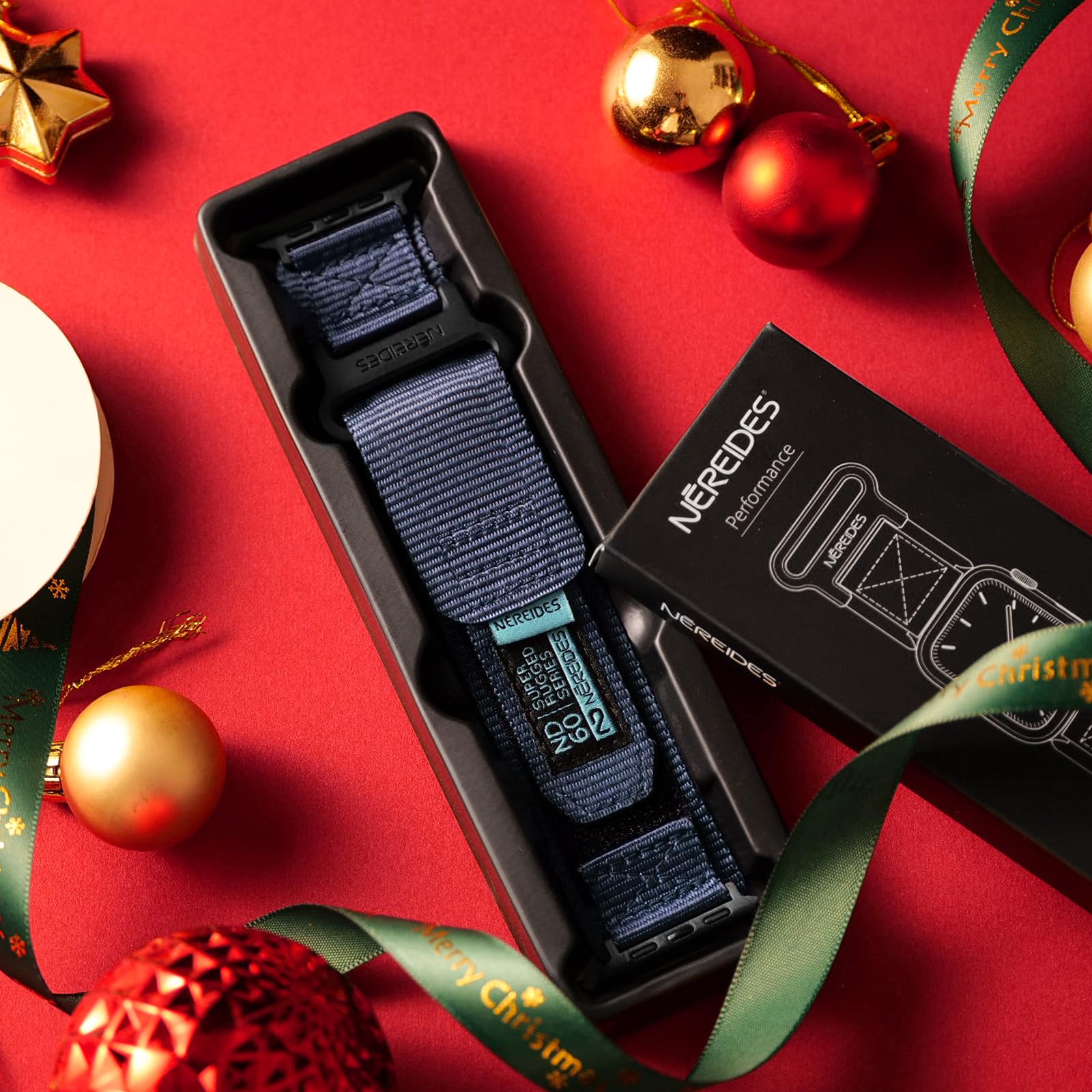 Nereides Compatible With Apple Watch Band Ultra 1/2, Nylon Sports Strap With Woven Design For 49Mm (Xl, Blue)