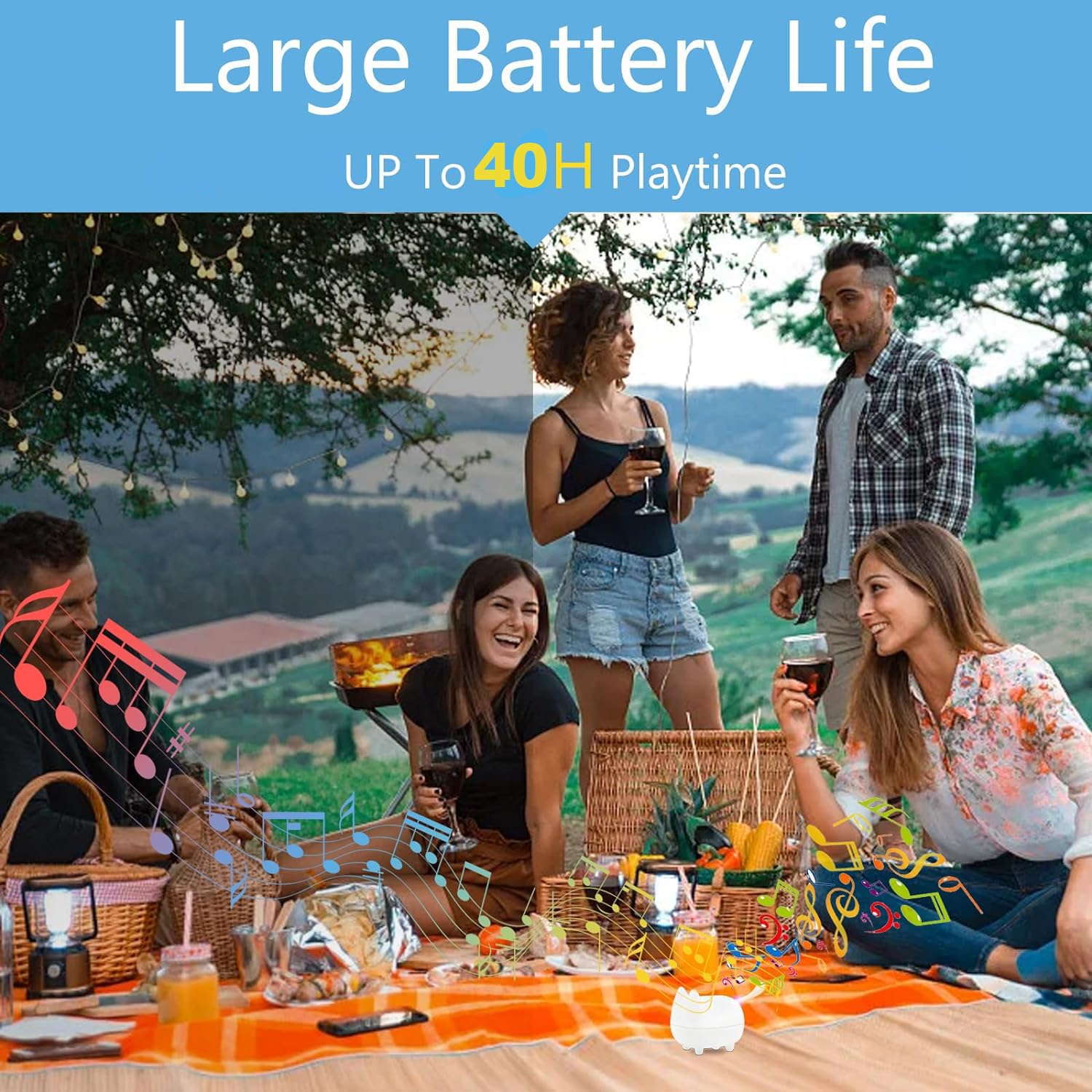 Gingo Kitty Speaker Bluetooth Portable Mini Wireless Speaker With Clarity Stereo, Built In Mic, Super Bass, Powerful Rich Room F