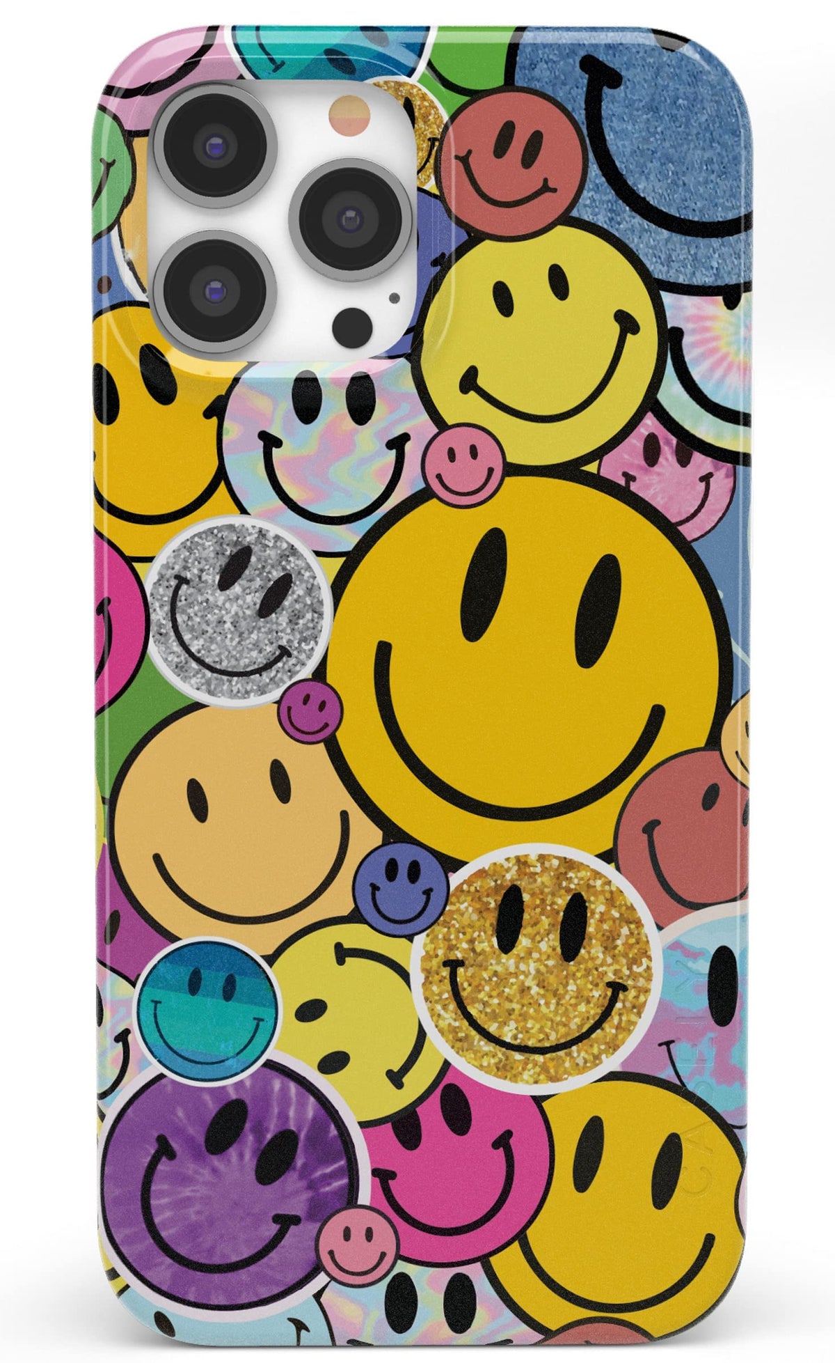 Casely Iphone 13 Pro Max Case | Compatible With Magsafe | All Smiles | Smiley Face Sticker Case