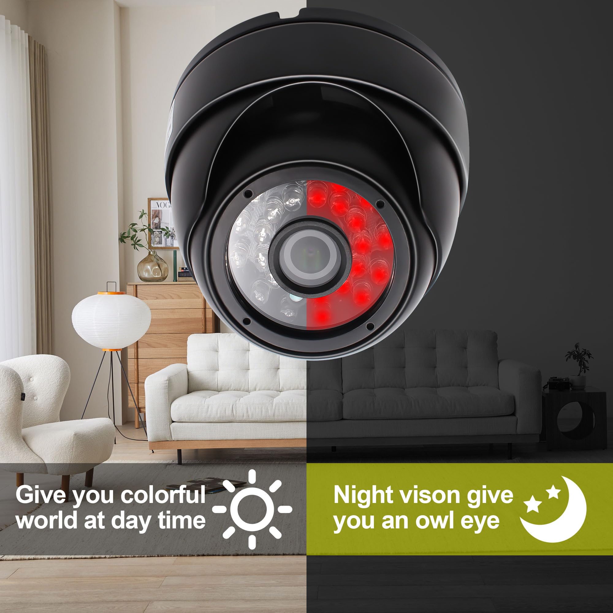 Mmlove 2Mp Usb Dome Camera 1080P 30Fps Night Vision Security Camera Waterproof 3.6Mm Wide Angle With Ir Cut & Ir Led Usb Surveil