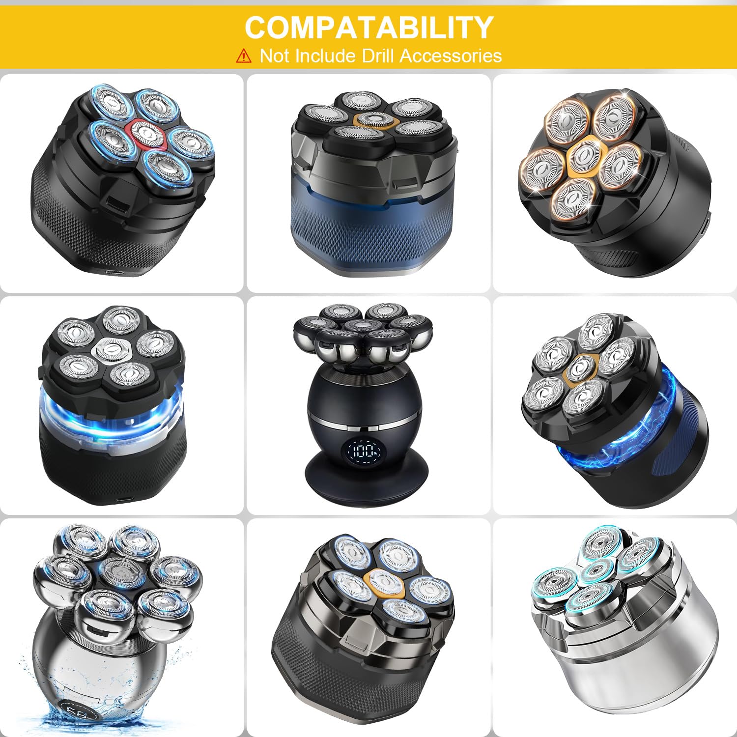 Hard Case Compatible With Microtouch/For Tustow/For Redbreak/For Solimpia Electric Shaver For Titanium Head Shavers, (Case Only)