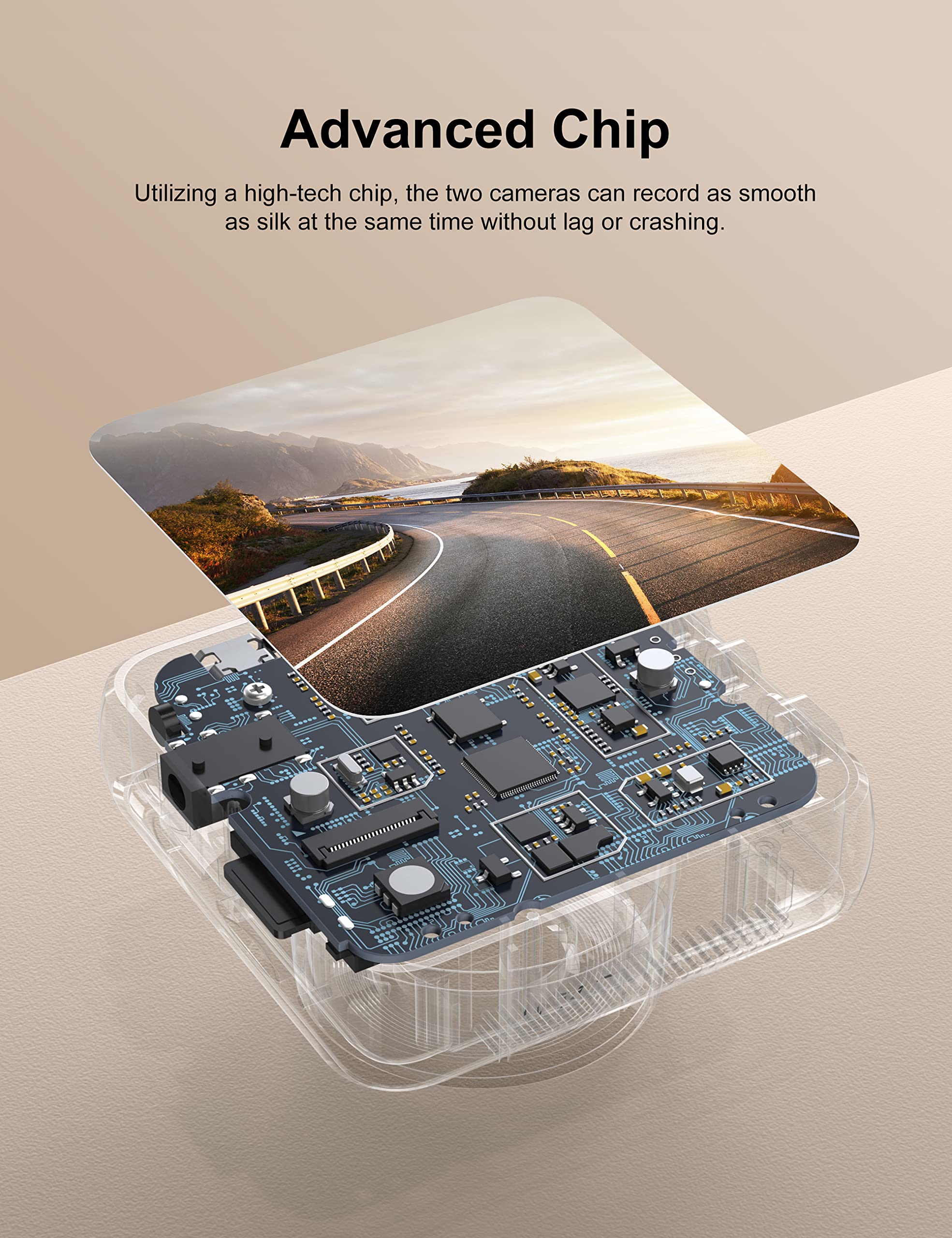 Izeeker Dash Cam Front And Rear With Sd Card, 1080P Full Hd Car Camera With Hiden Design, Dual Dash Camera For Cars With Acciden