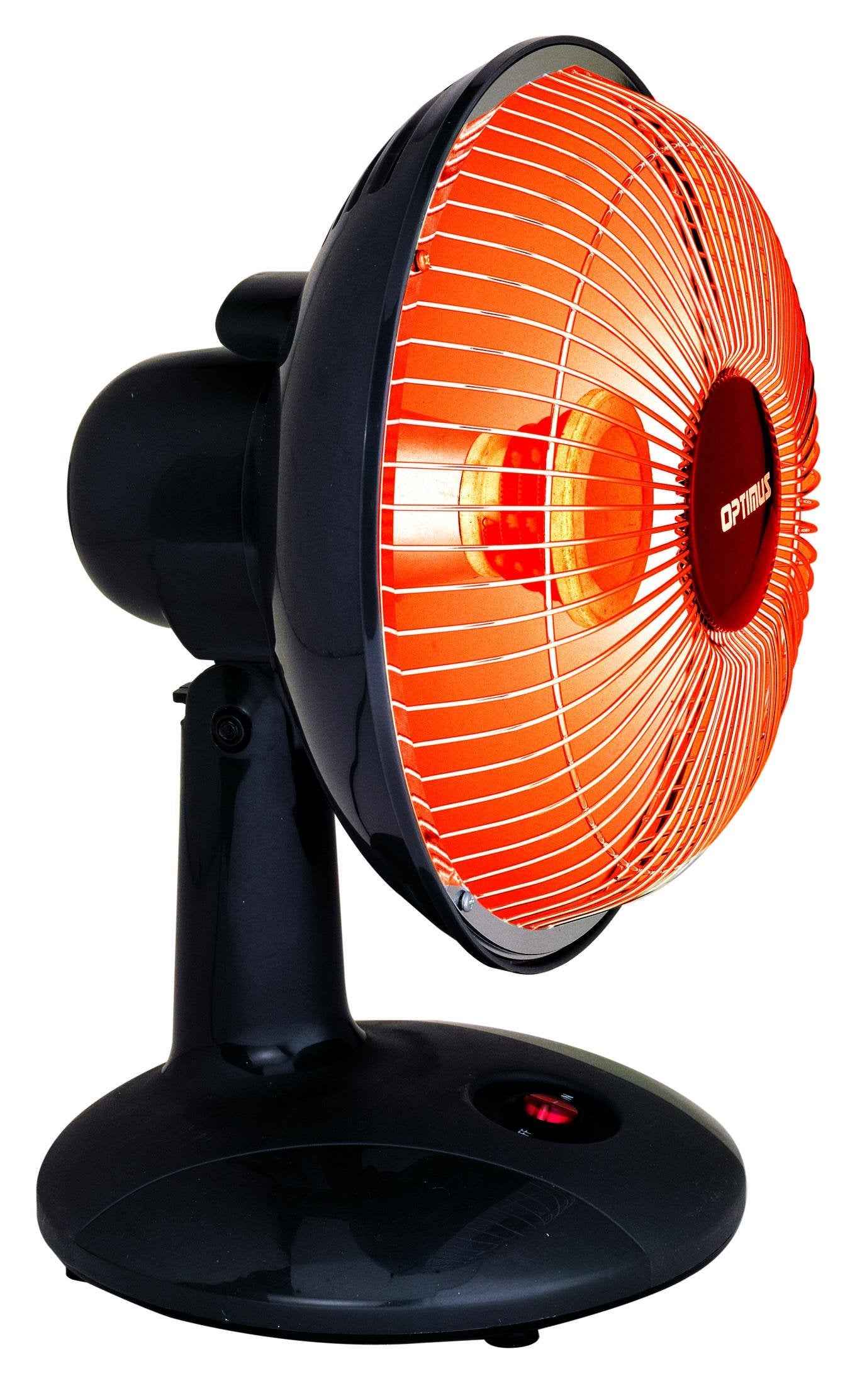 Optimus 9'' Dish Heater, Standard, Black