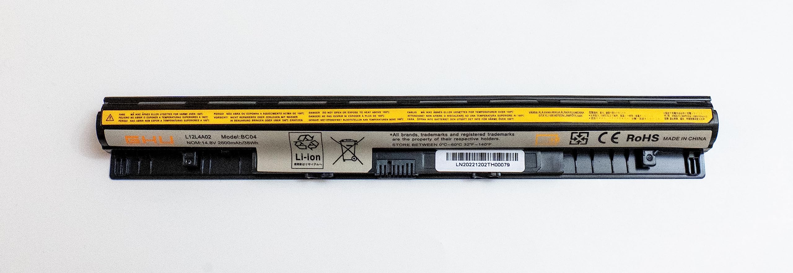 Ghu New Battery L12L4A02 L12L4E01 L12M4A02 L12M4E01 L12S4A02 L12S4E01 2600 Mah Compatible With Lenovo Ideapad G400S G405S G410S