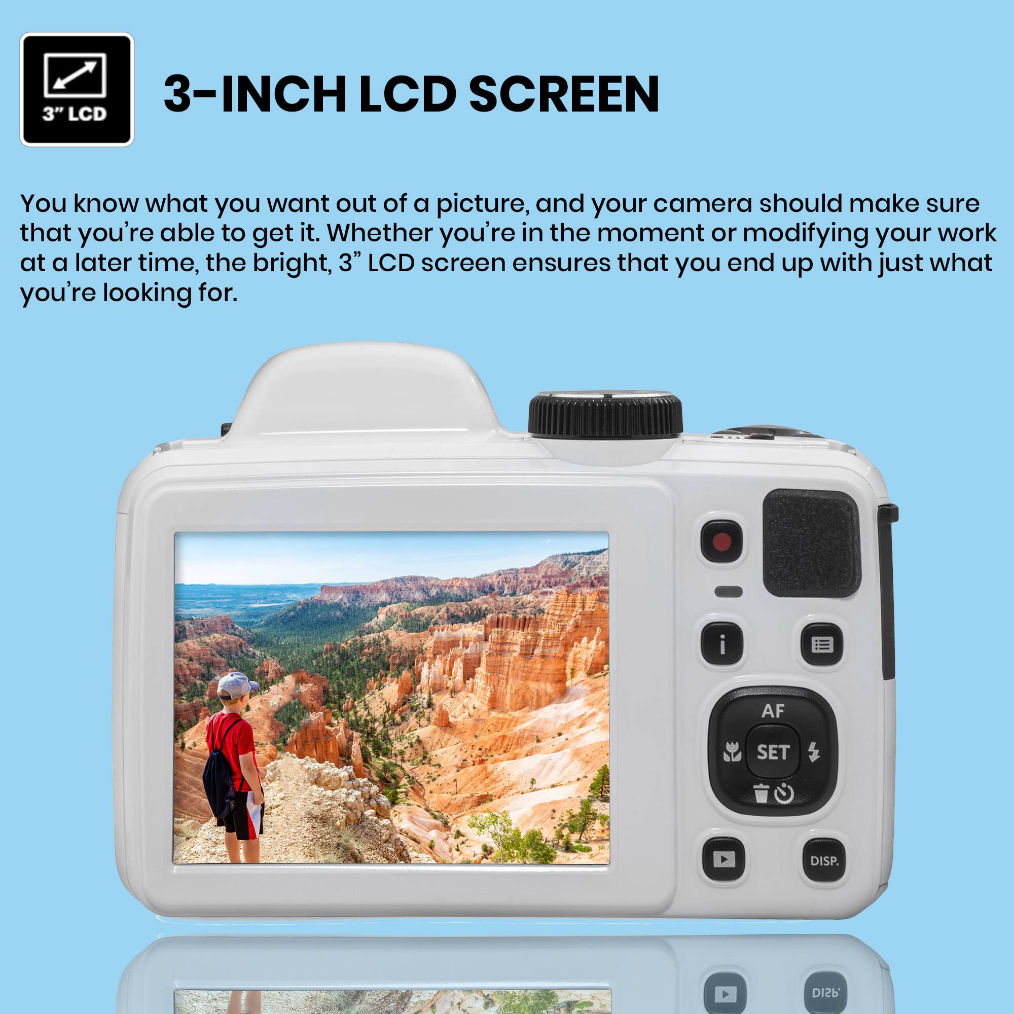 Kodak Pixpro Az405 Digital Camera (White), 16Gb Memory Card, Camera Case, Accessories   Ultimate Bundle