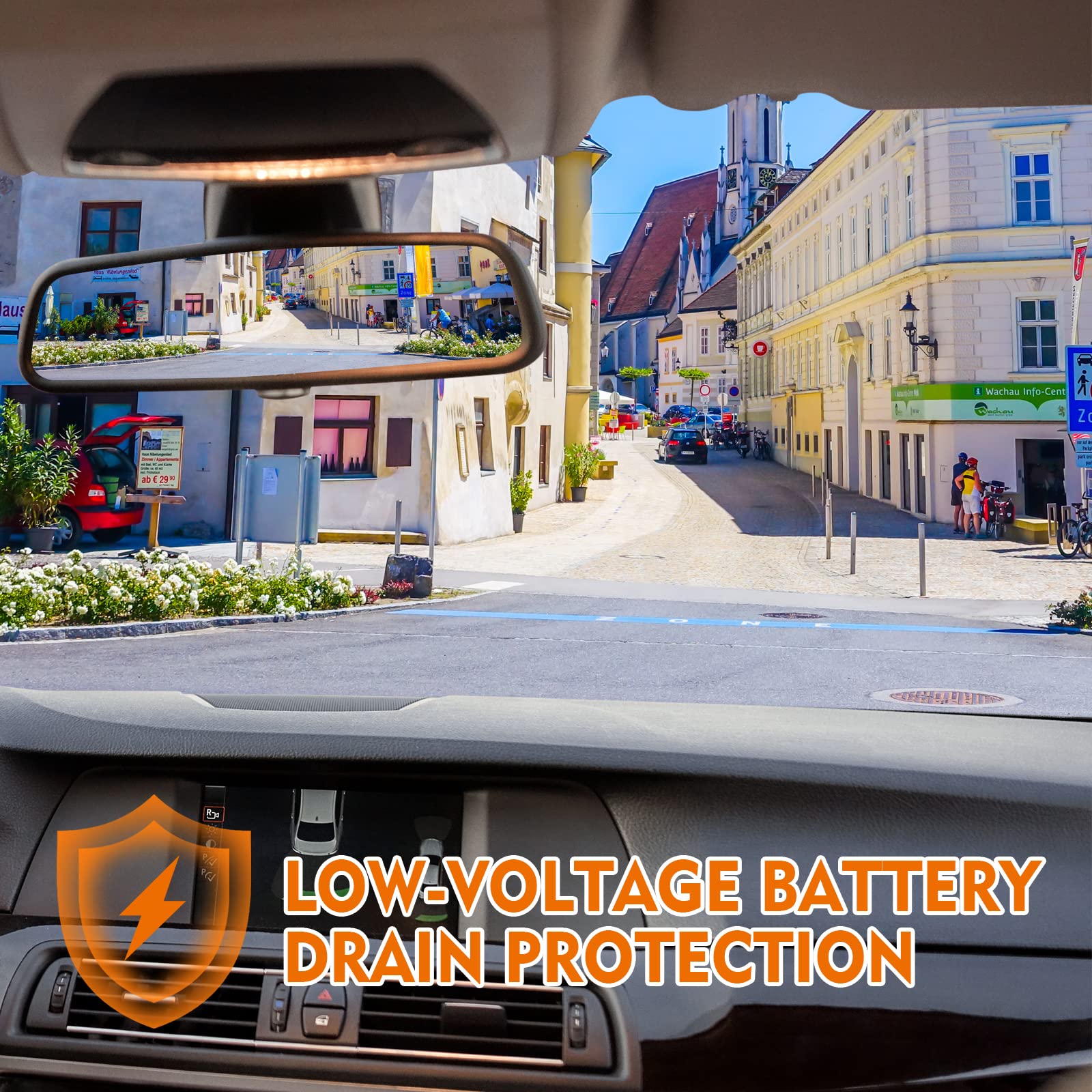 Hupejos 11.5Ft Type C Hardwire Kit For V7 V8 Dash Cam, Hard Wire Car Charger Cable Kit 12V  24V To 5V/2.5A For Dash Cameras With