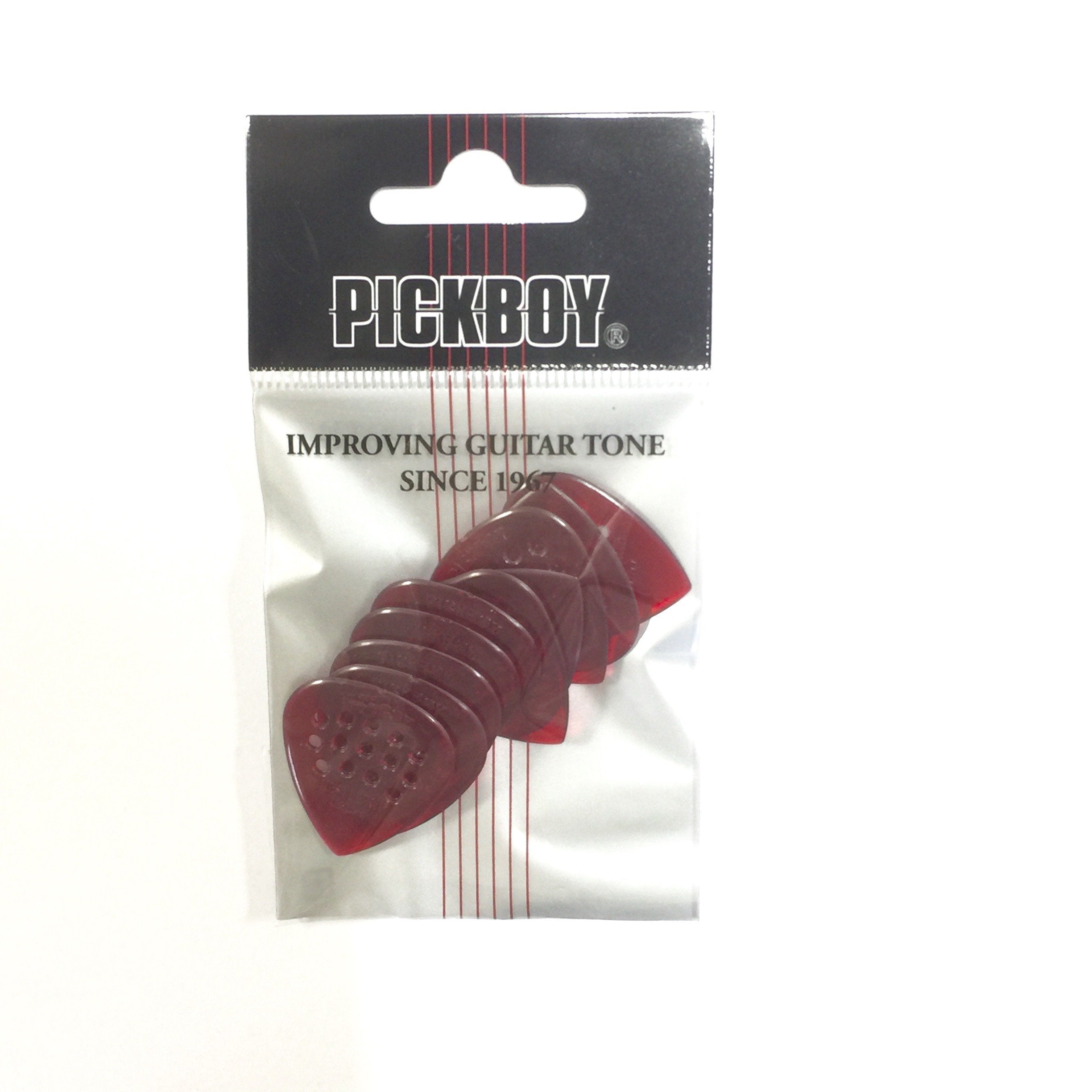 Pickboy Pos A Grip, Red, Polycarbonate, 0.70Mm, 10 Picks