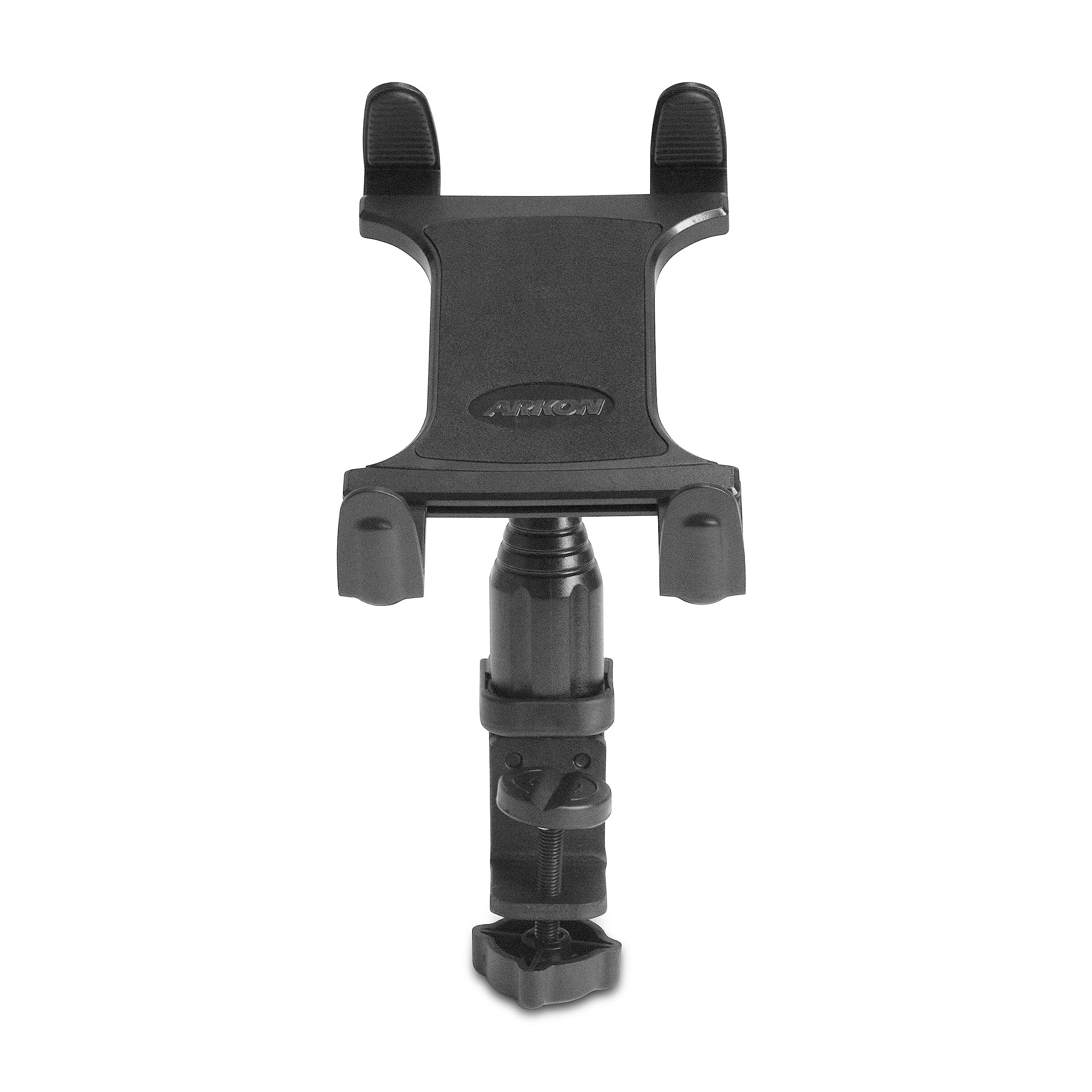 ARKON Mounts - Heavy Duty Tablet Holder with Clamp Stand | Tablet Mount for Mic Stand, Bed, Desk | 360 Adjustability | Stable an