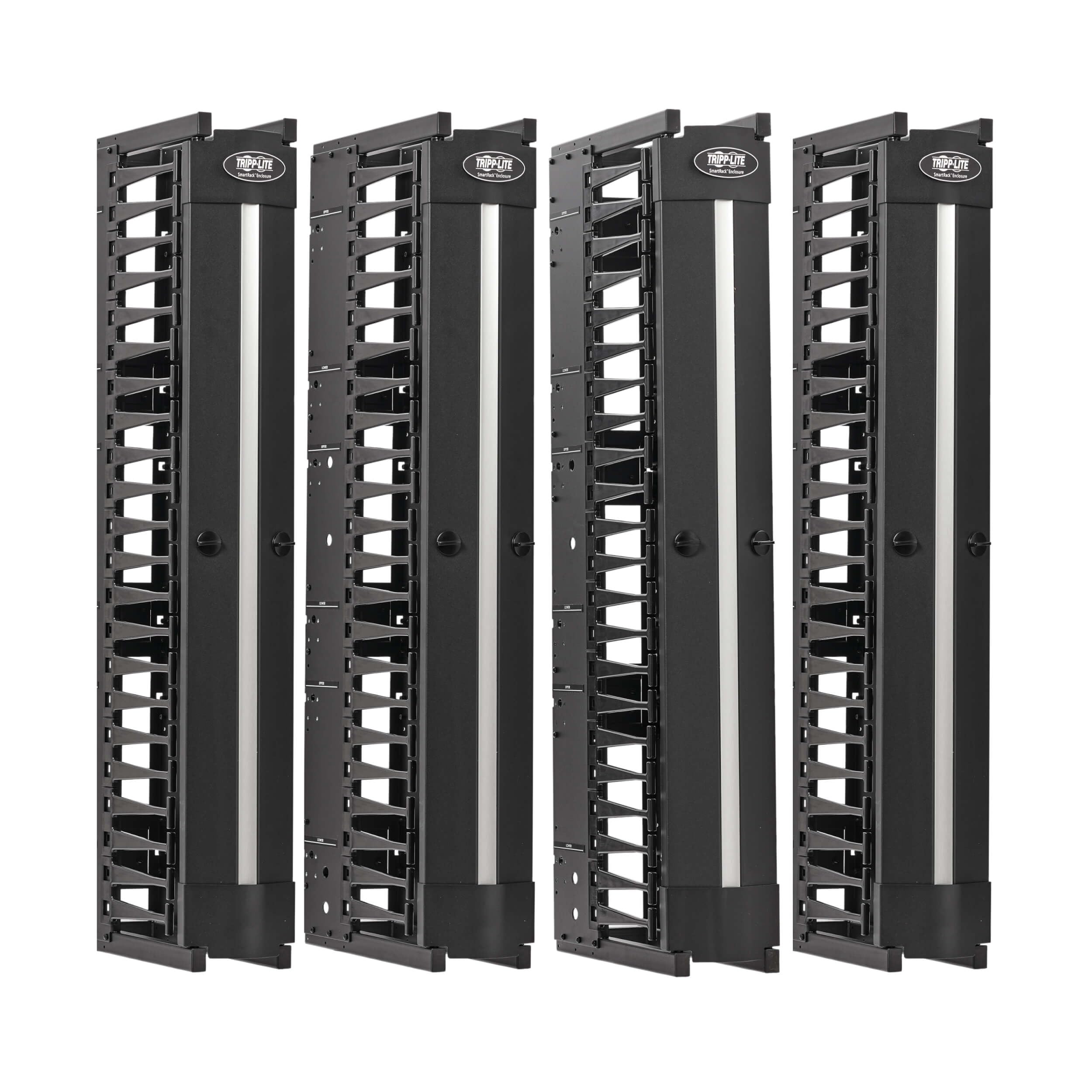 TrippLite AC SRCABLEVRT6HD2 Vertical Cable Manager 6 Wide Black 7ft Retail