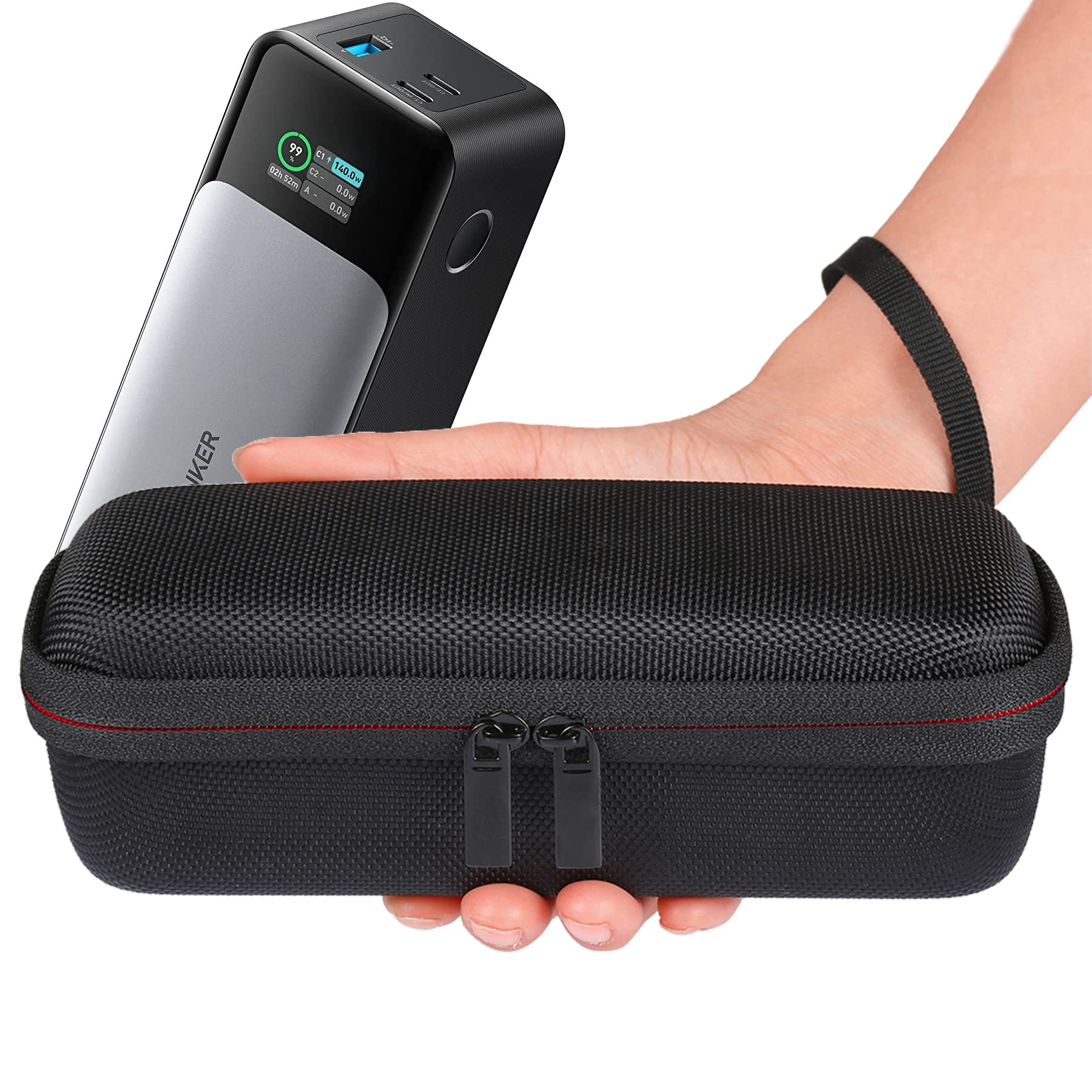 Hounyoln Carry Case For Anker Prime Power Bank 27650Mah 250W, Fits Anker 737 Power Bank (Powercore 24K) Travel Case