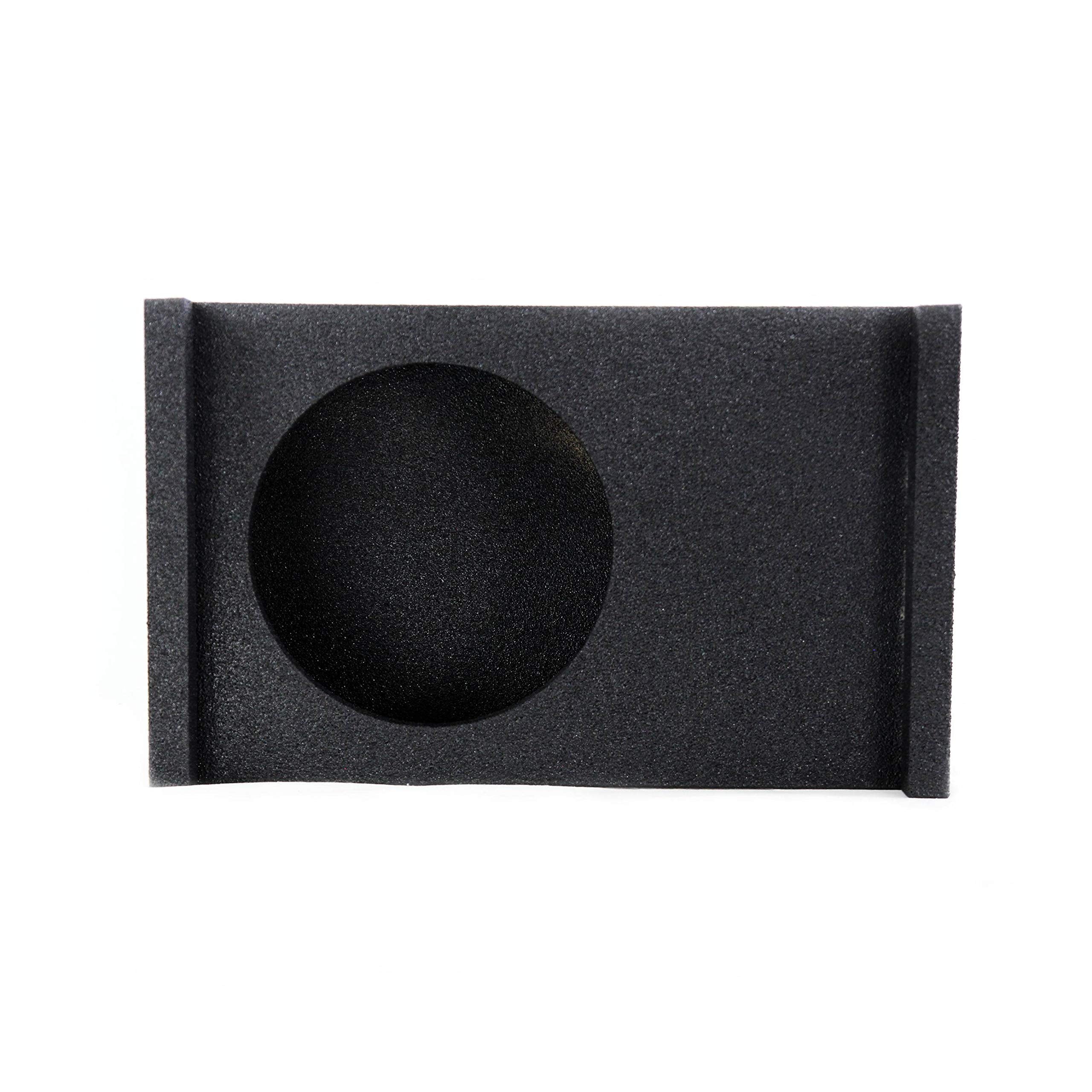 Qpower Single 12 Inch Sub Enclosure, Universal Downfire/Behind Seat Speaker Box