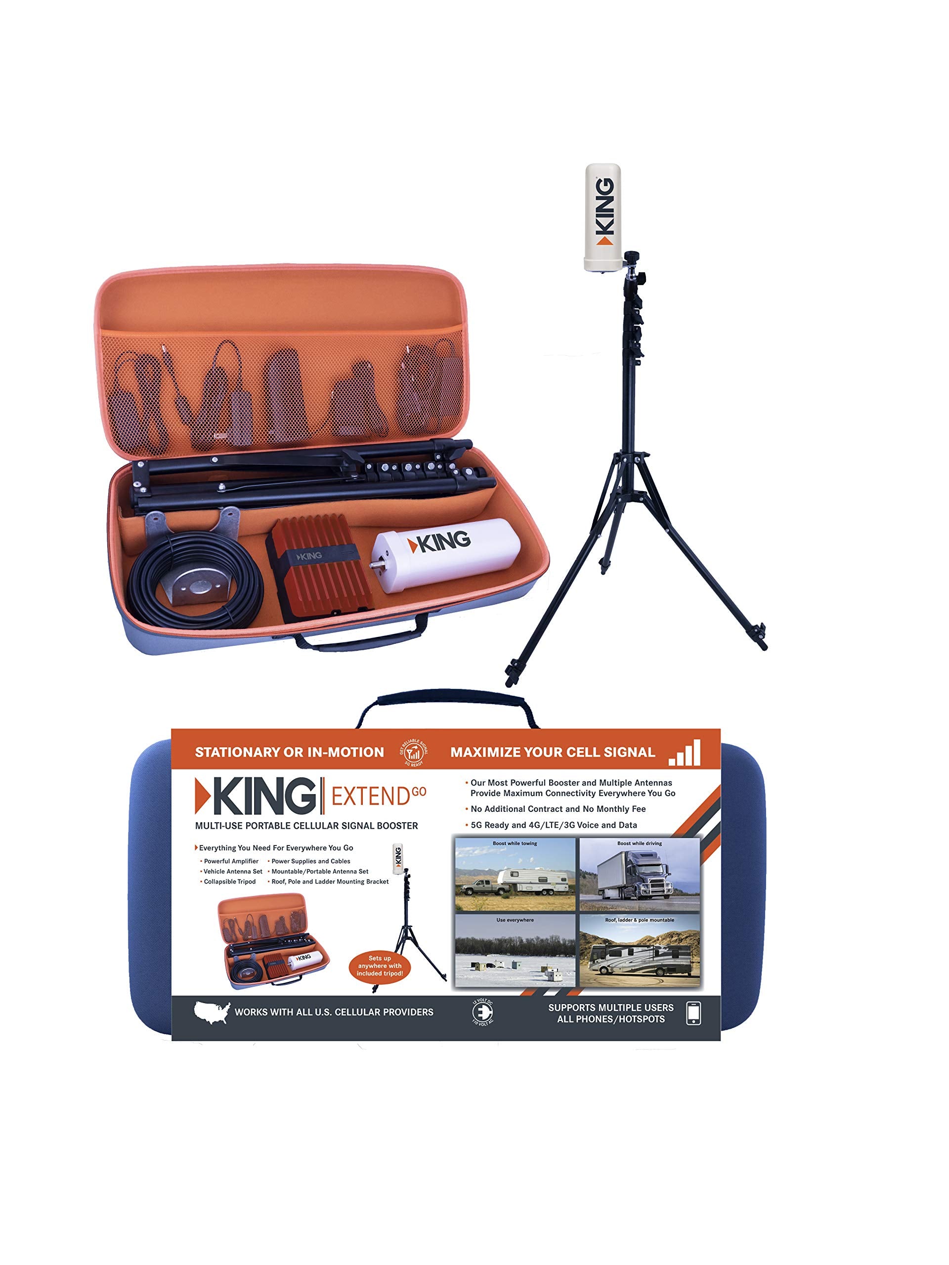 KING Extend Go Multi-use Portable Cell Signal Booster
