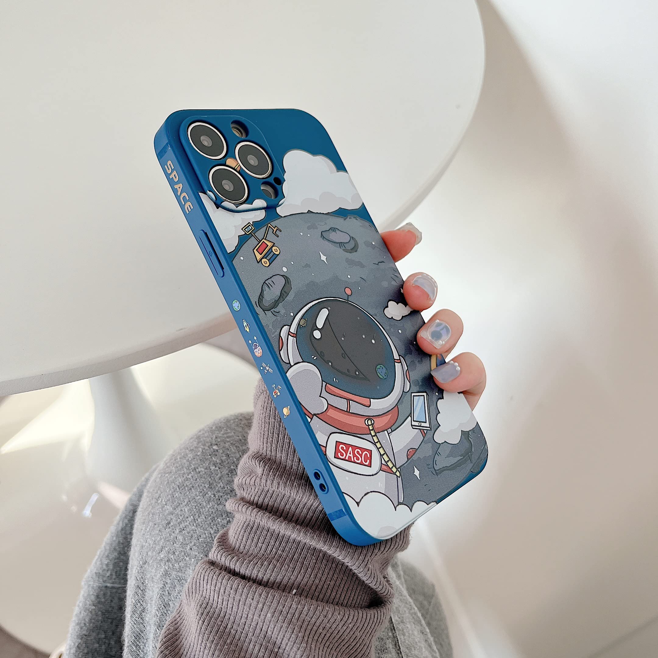 Yonds Queen For Iphone Se Case 2022 (3Rd Generation), Compatible With Iphone 7 / 8 /Se2 (2020) Cool Astronaut Planet Moon Design