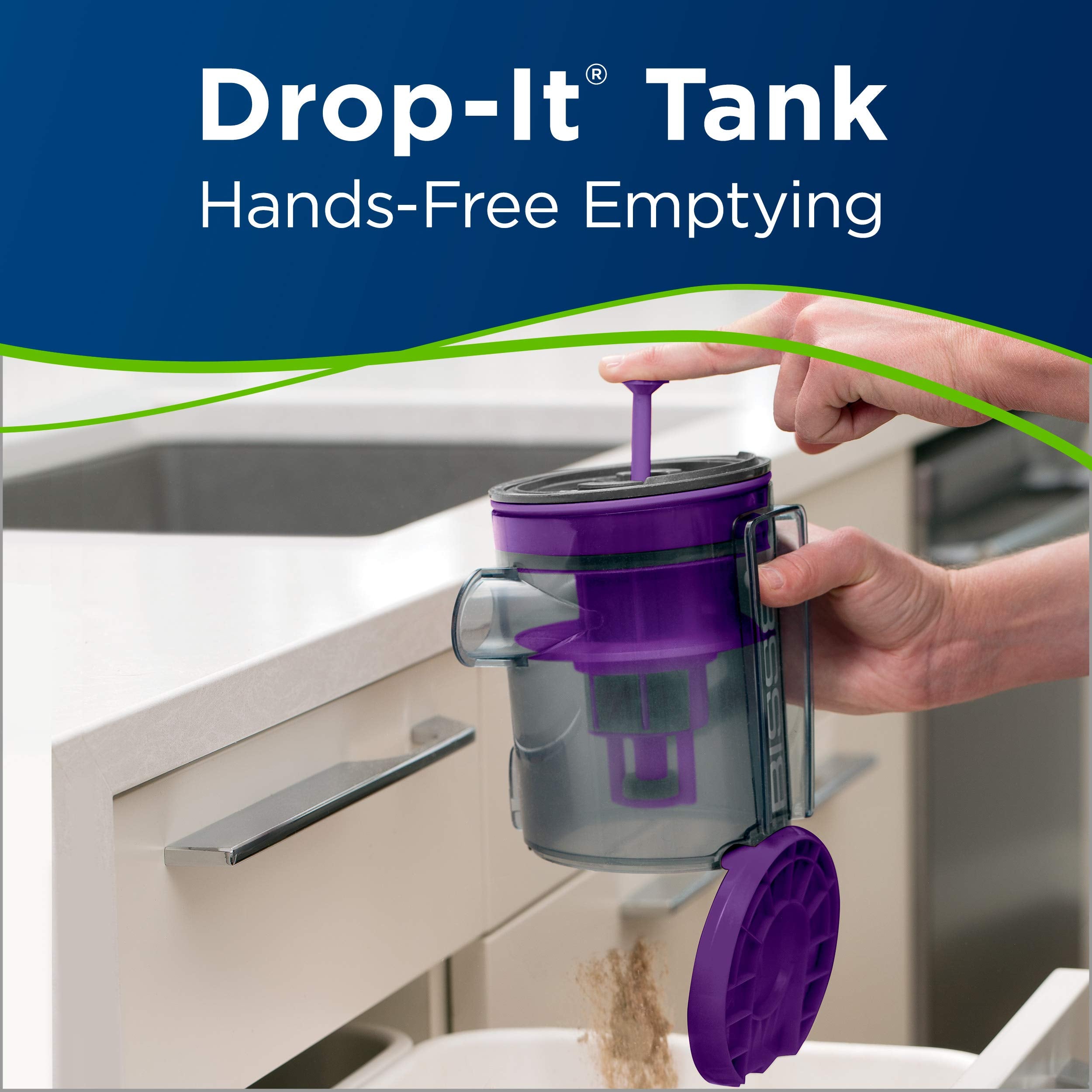 Bissell Symphony Pet Steam Mop And Steam Vacuum Cleaner For Hardwood And Tile Floors, With Microfiber Mop Pads, 1543A,Purple