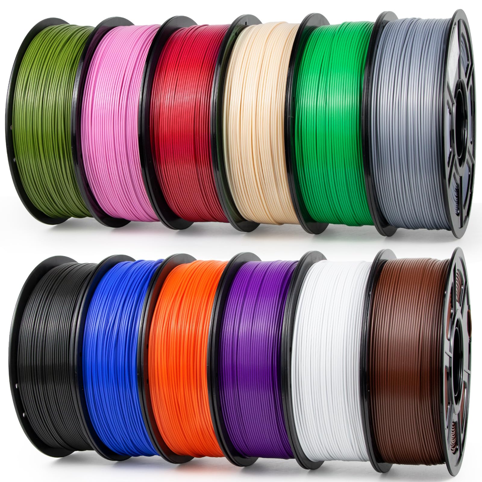 iSANMATE ASA Filament 1.75mm 12KG, UV & Weather Resistant 3D Printer Filament Perfect for Outdoor Functional Parts, Dimensional 