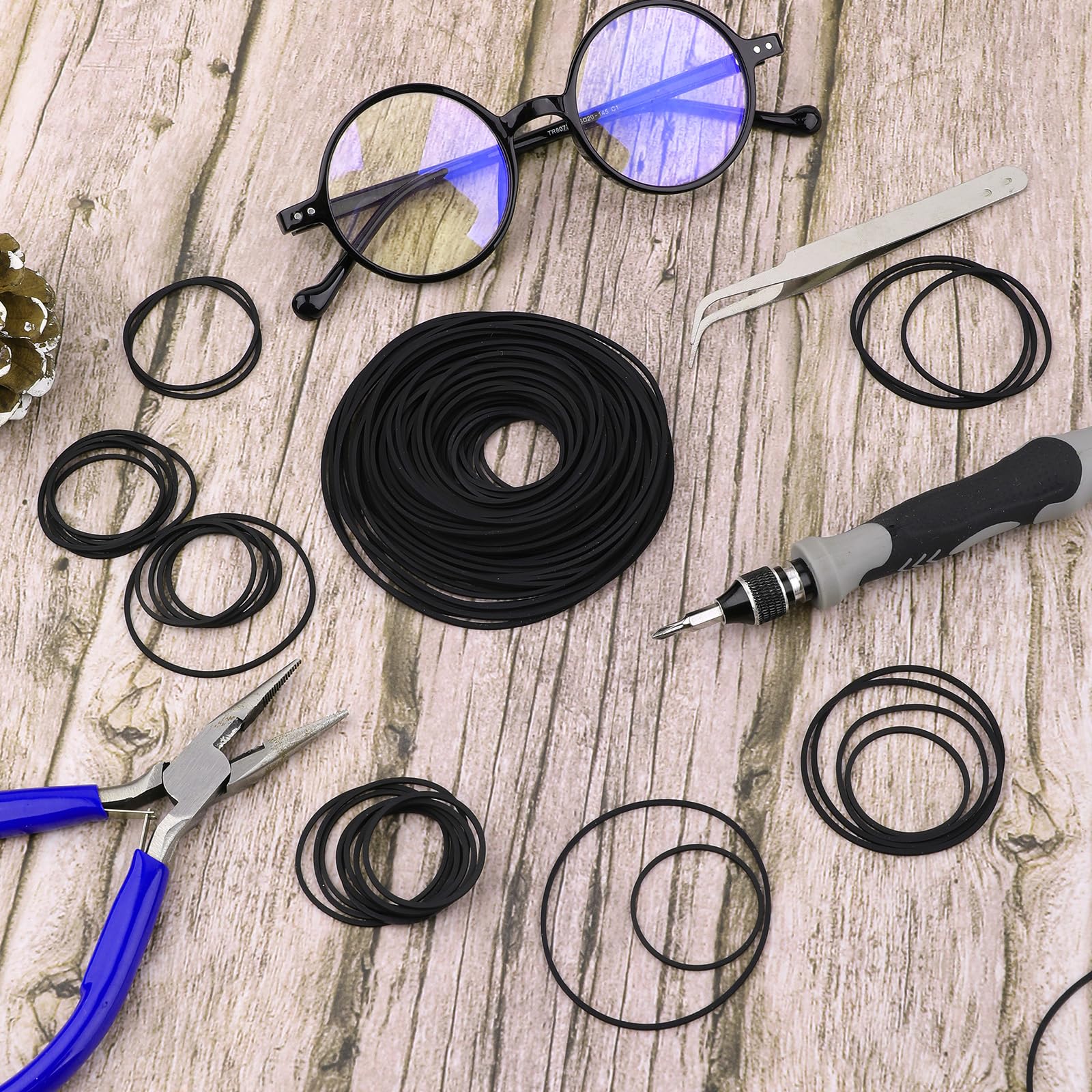 100 Pcs Recorder Rubber Belts Cassette Recorder Repair Maintenance Mix Flat Cassette Tape Machine Rubber Belts 40 135 Mm Cassett