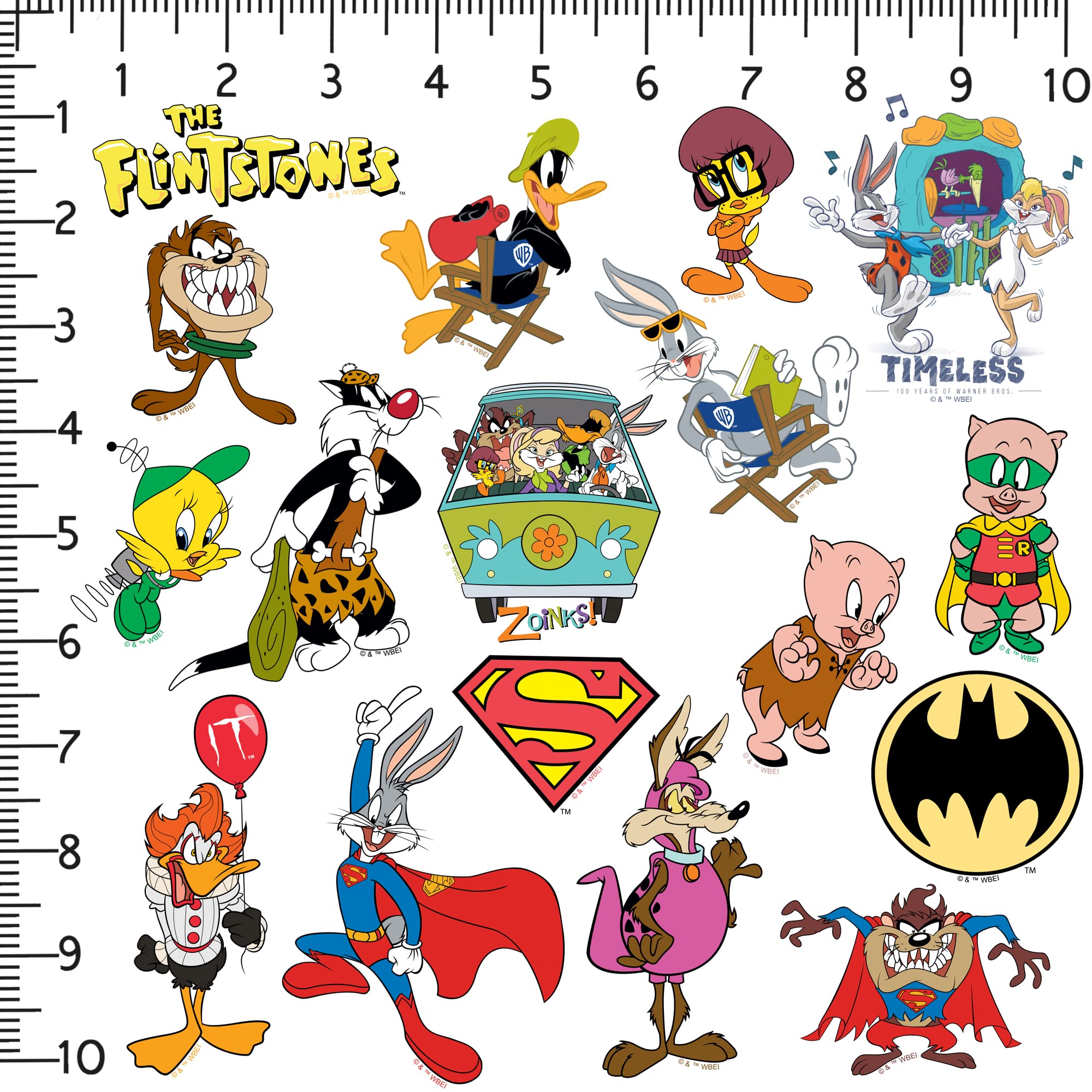 GRAPHICS & MORE Looney Tunes 50ct Vinyl Stickers Variety Pack - Great for Laptops, Water Bottles, Scrapbooking, Indoor/Outdoor Use