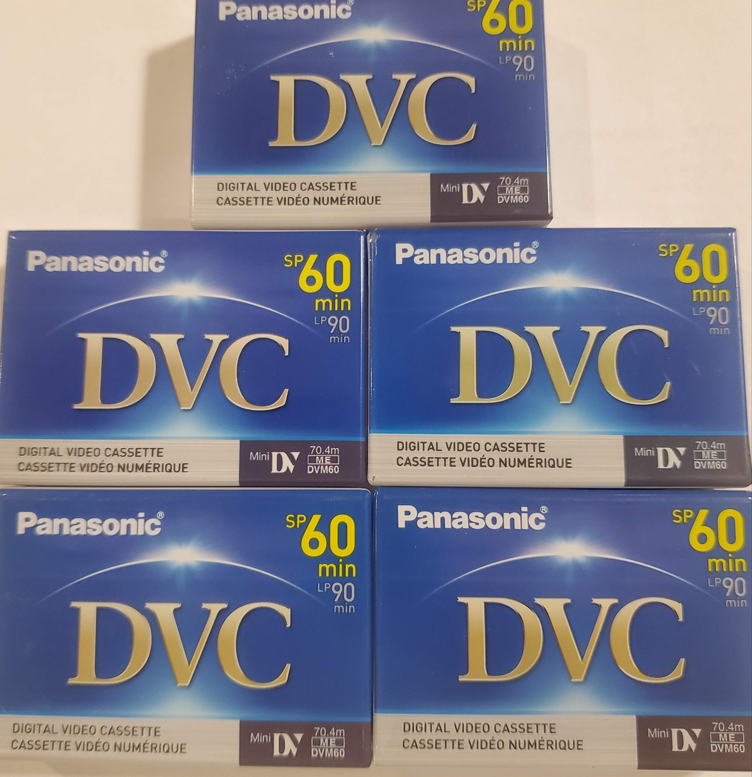 Panasonic Ay Dvm60Ej5P Minidv Tapes (60 Minute, Pack Of 5)