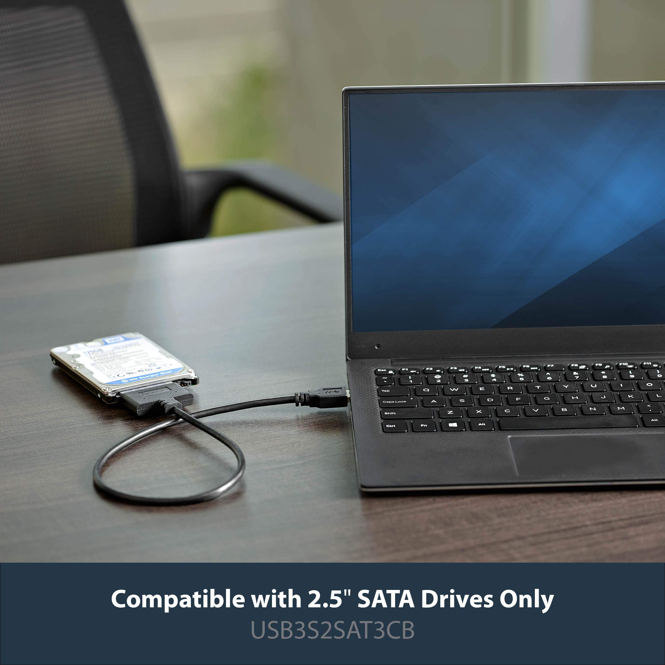 Startech.Com Sata To Usb Cable - Usb 3.0 To 2.5    Sata Iii Hard Drive Adapter - External Converter For Ssd/Hdd Data Transfer (U