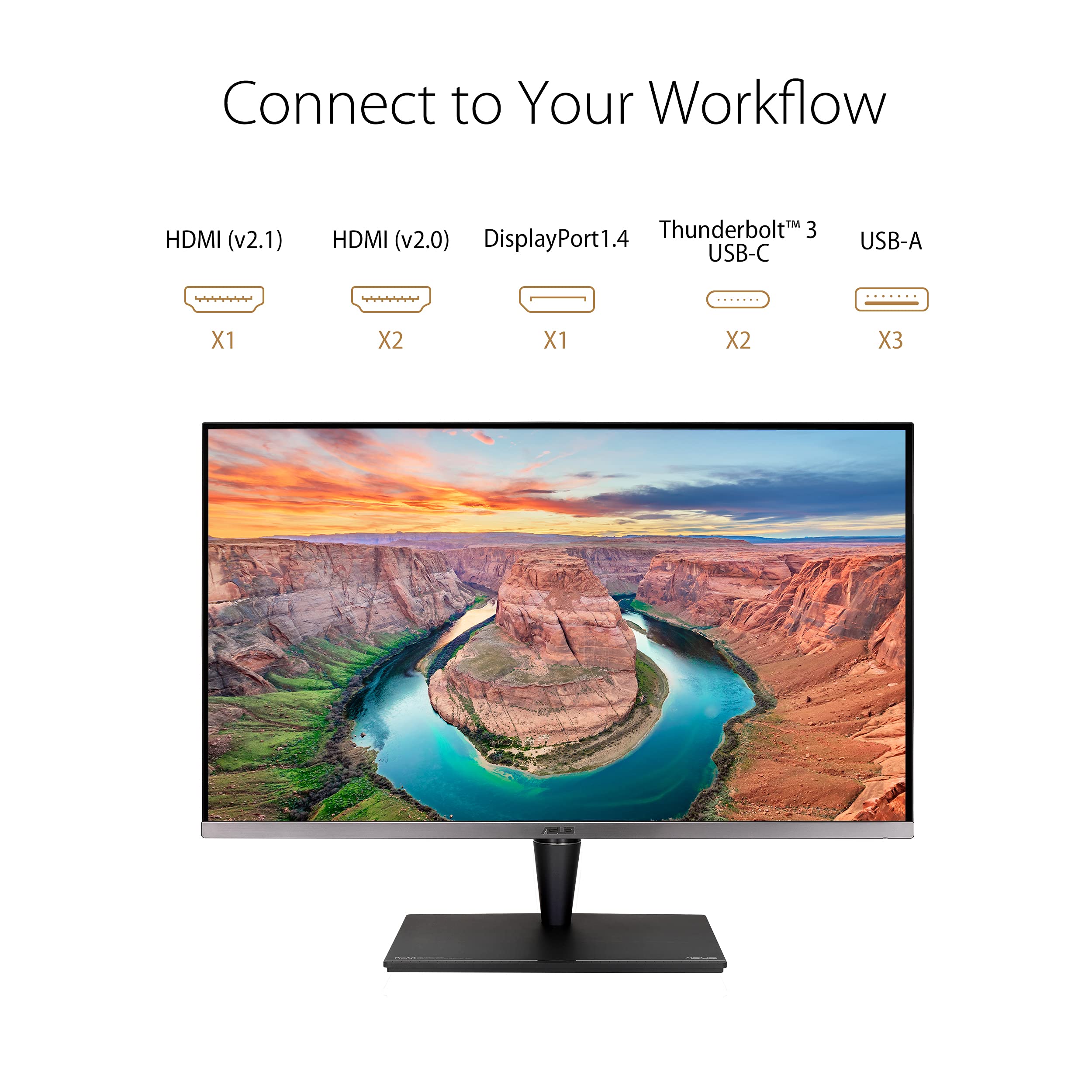Asus Proart Display 32    4K Hdr Computer Monitor (Pa32Ucg-K) - Uhd (3840 X 2160), Mini-Led Ips, 1600Nits, 120Hz, 10-Bit, Thunde