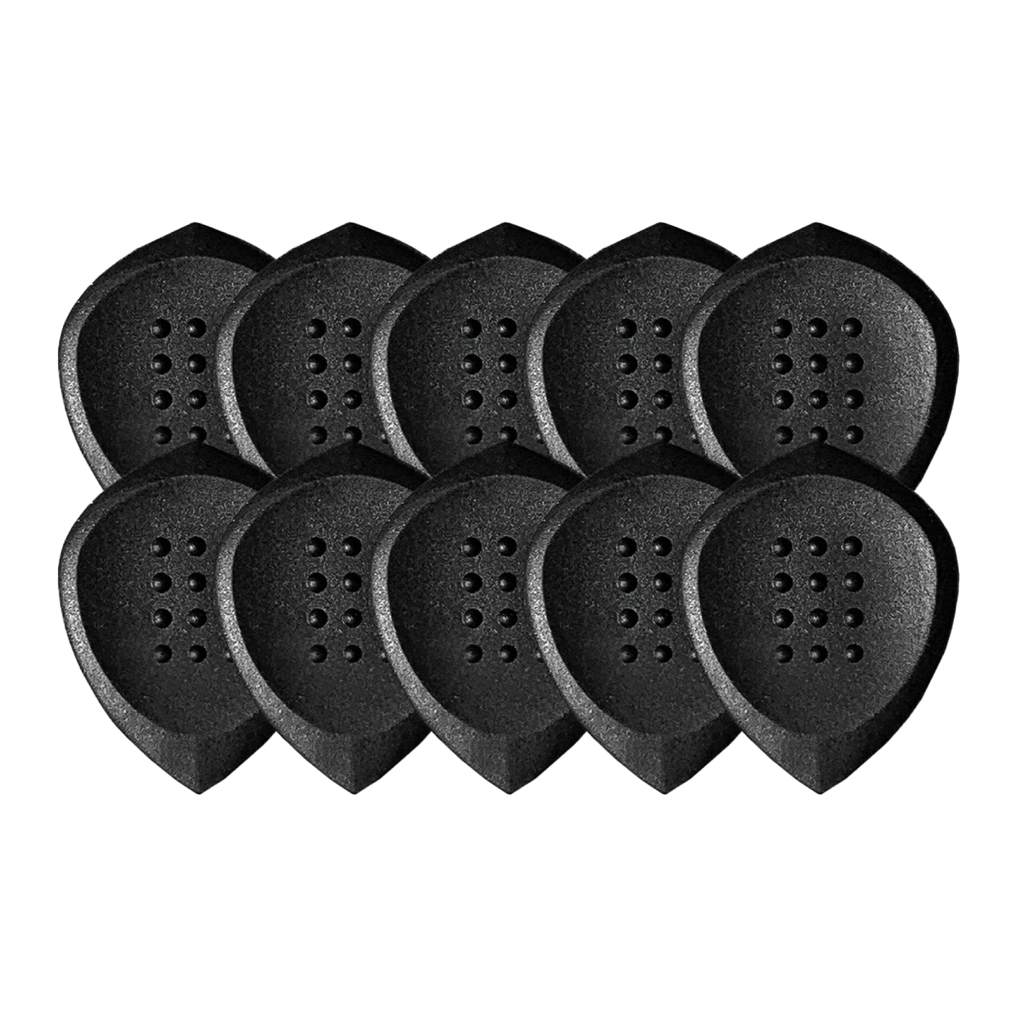 Acoustik Attak Stealth Structured Guitar Pick   Small Beveled Guitar Picks, Unique Tone (10 Pack, Black)