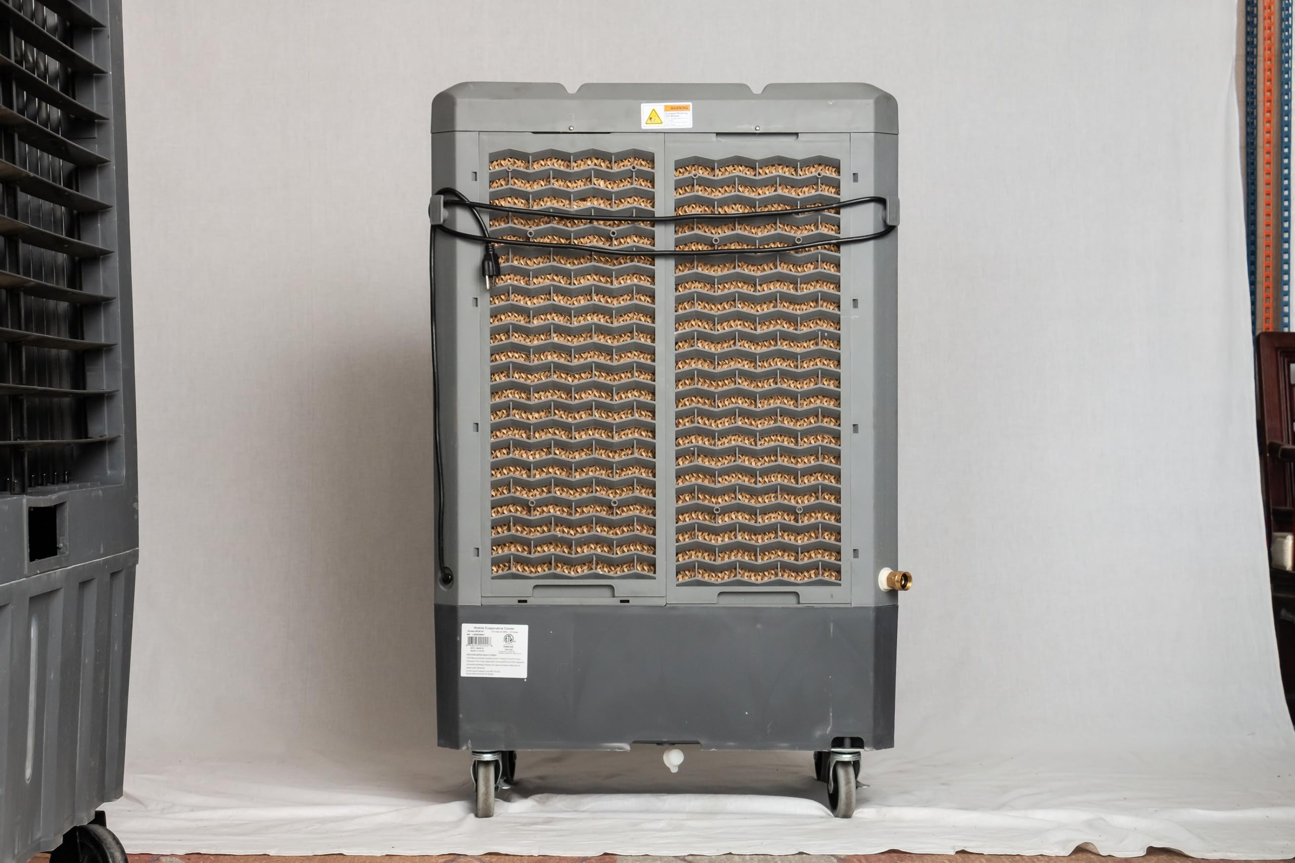 Portable Swamp Coolers   3100 Cfm Mc37M Evaporative Air Cooler With 3 Speed Fan   Water Cooler Fan 950 Sq. Ft. Coverage High Velocity Outdoor Cooling Fan Swamp Cooler By Hessaire   Gray