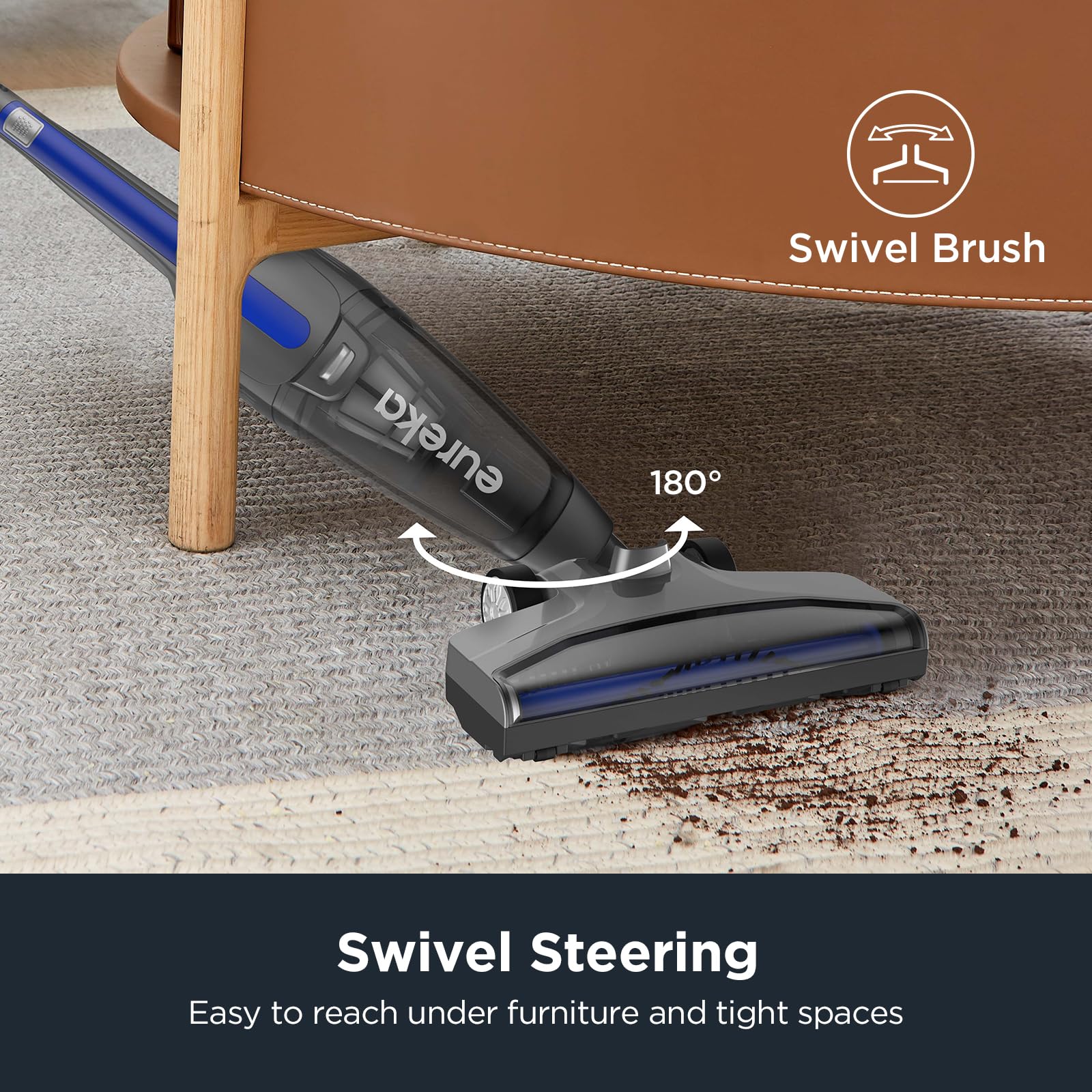 Eureka Corded Stick Home Pet Hair Lightweight Vacuum Cleaner With Powerful Suction For Carpet Tile And Hard Floor, Nes312 3 In 1