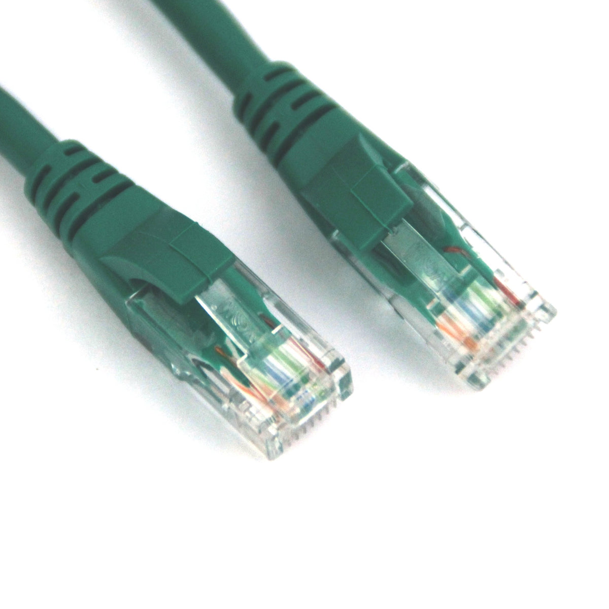 Vcom 14 Feet Cat5E Molded Patch Cable, Green (Np511 14 Green)