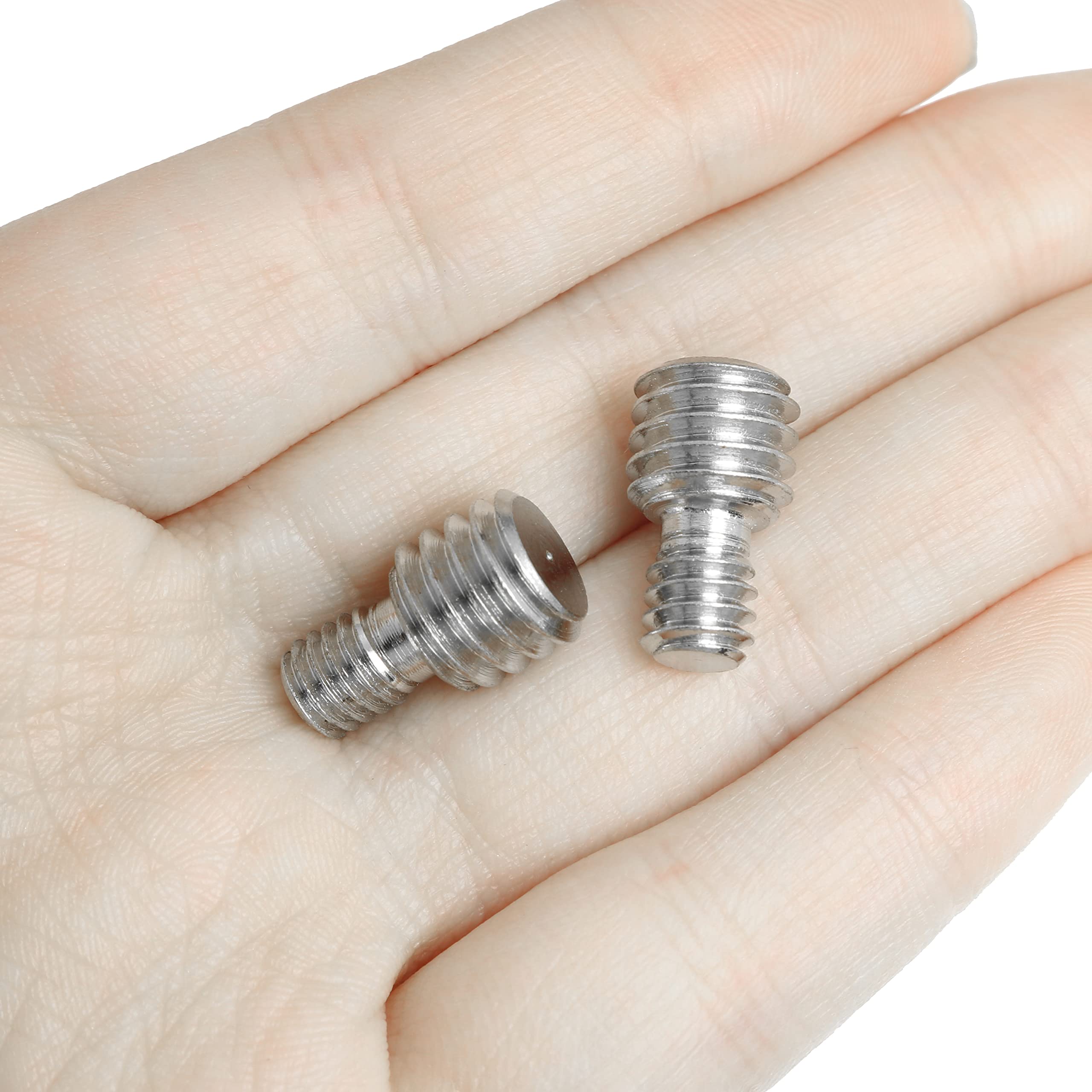 Luorng 3Pcs 3/8 Inch Male To 1/4 Inch Male Threaded Tripod Screw Adapter, 1/4 Inch Male To 3/8 Inch Male Double Sides Standard M