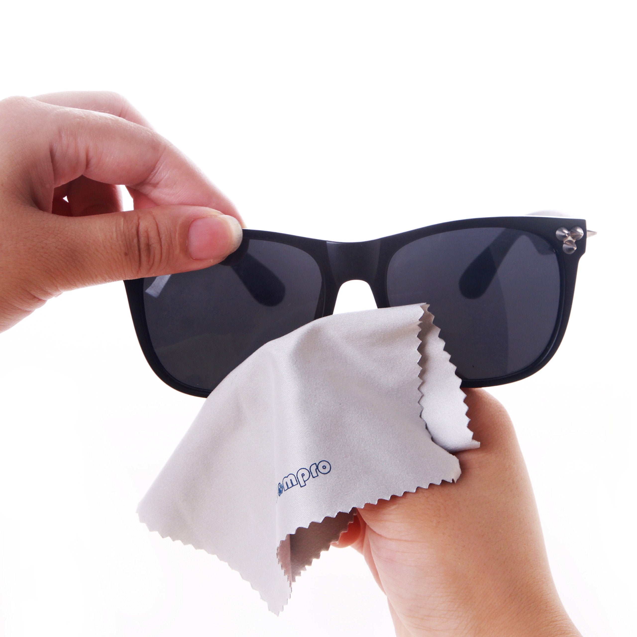 Wisdompro 12 Pack 4/4.75/6 Inch Microfiber Cleaning Cloth For Camera Optical Lens, Glass, Cell Phone, Ipad, Tablet, Laptop, Lcd