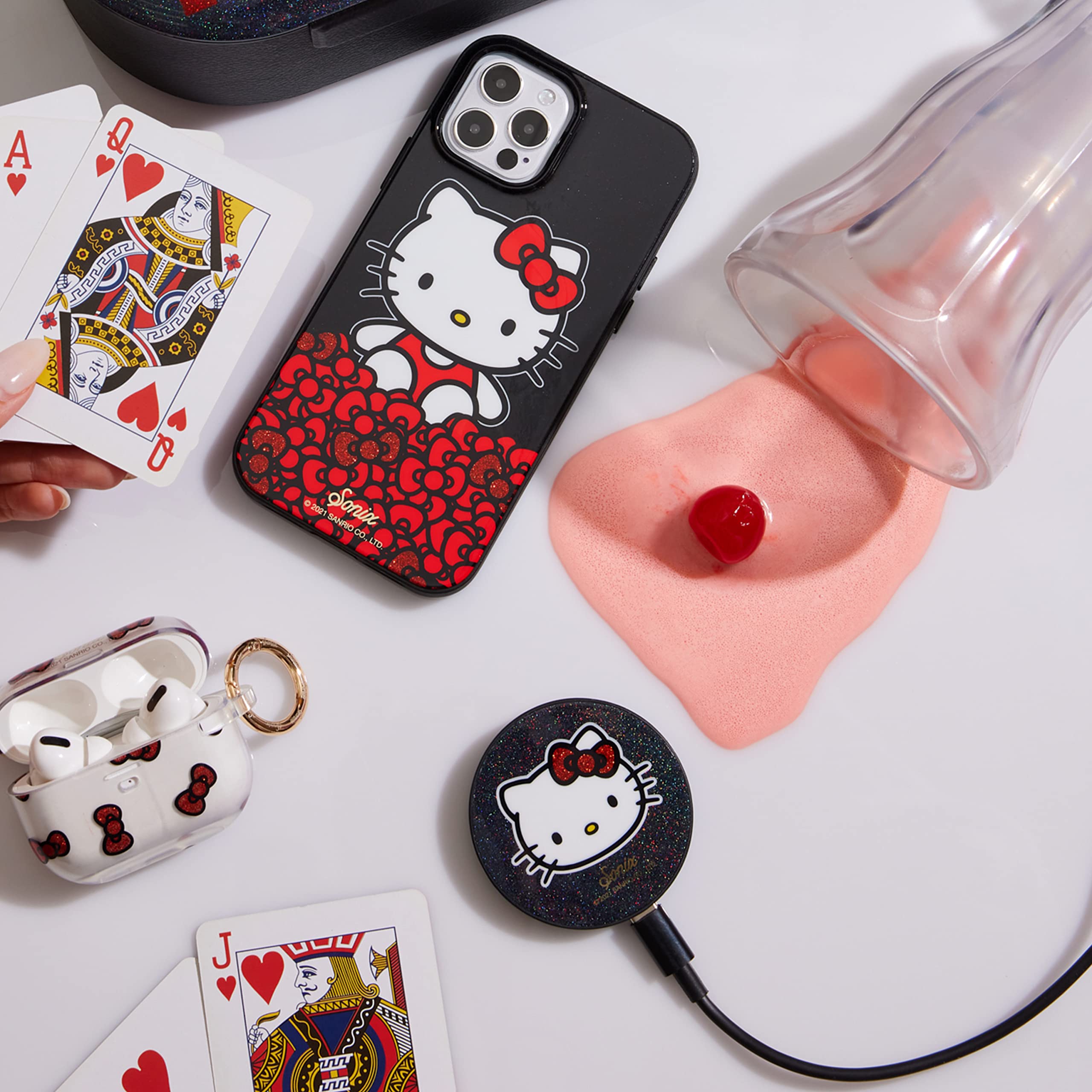 Sonix X Sanrio Case For Iphone 14 Pro Max | Compatible With Magsafe | 10Ft Drop Tested | Classic Hello Kitty