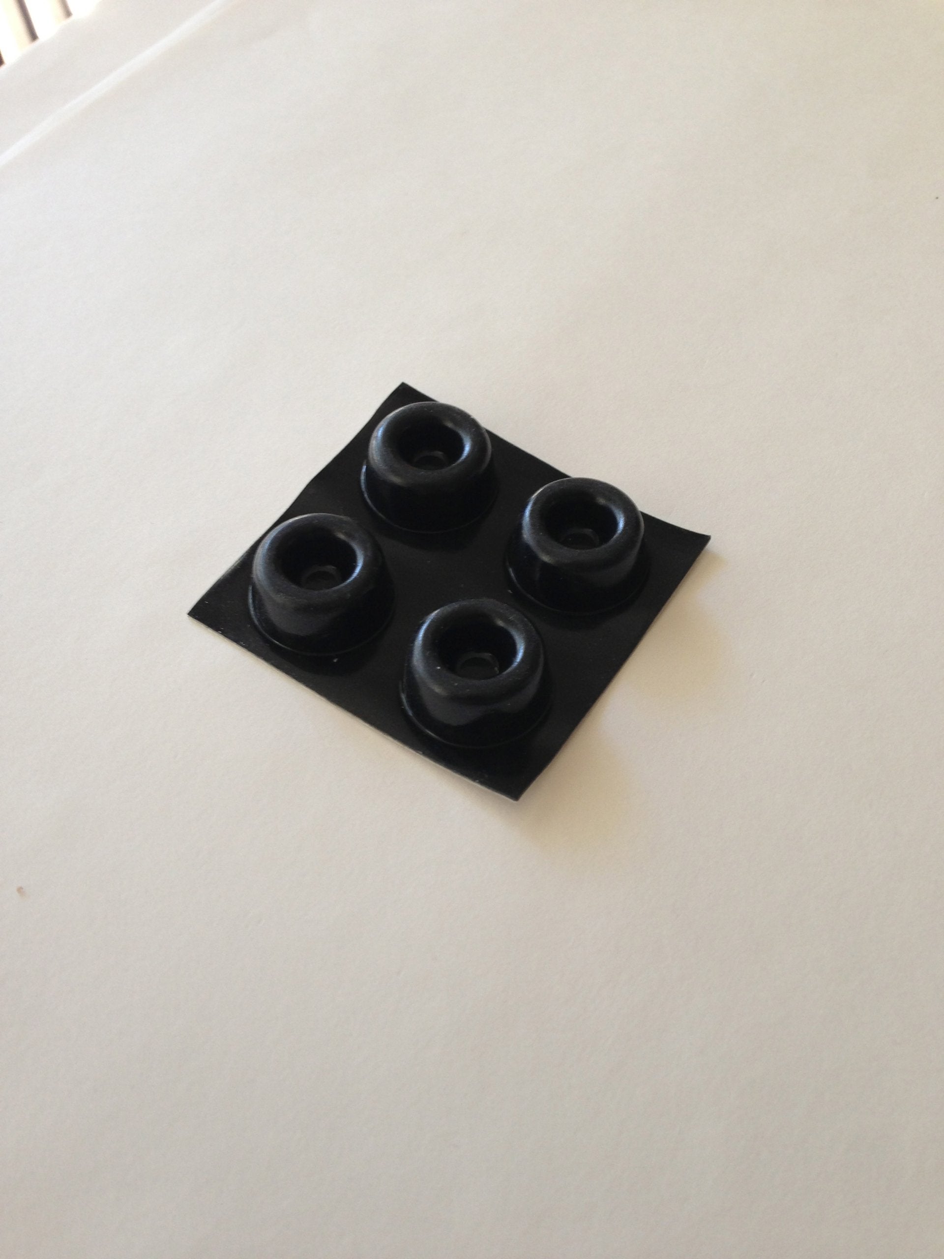 Rancilio Silvia Espresso Machine Replacement Feet (4 Count, Black Rubber)