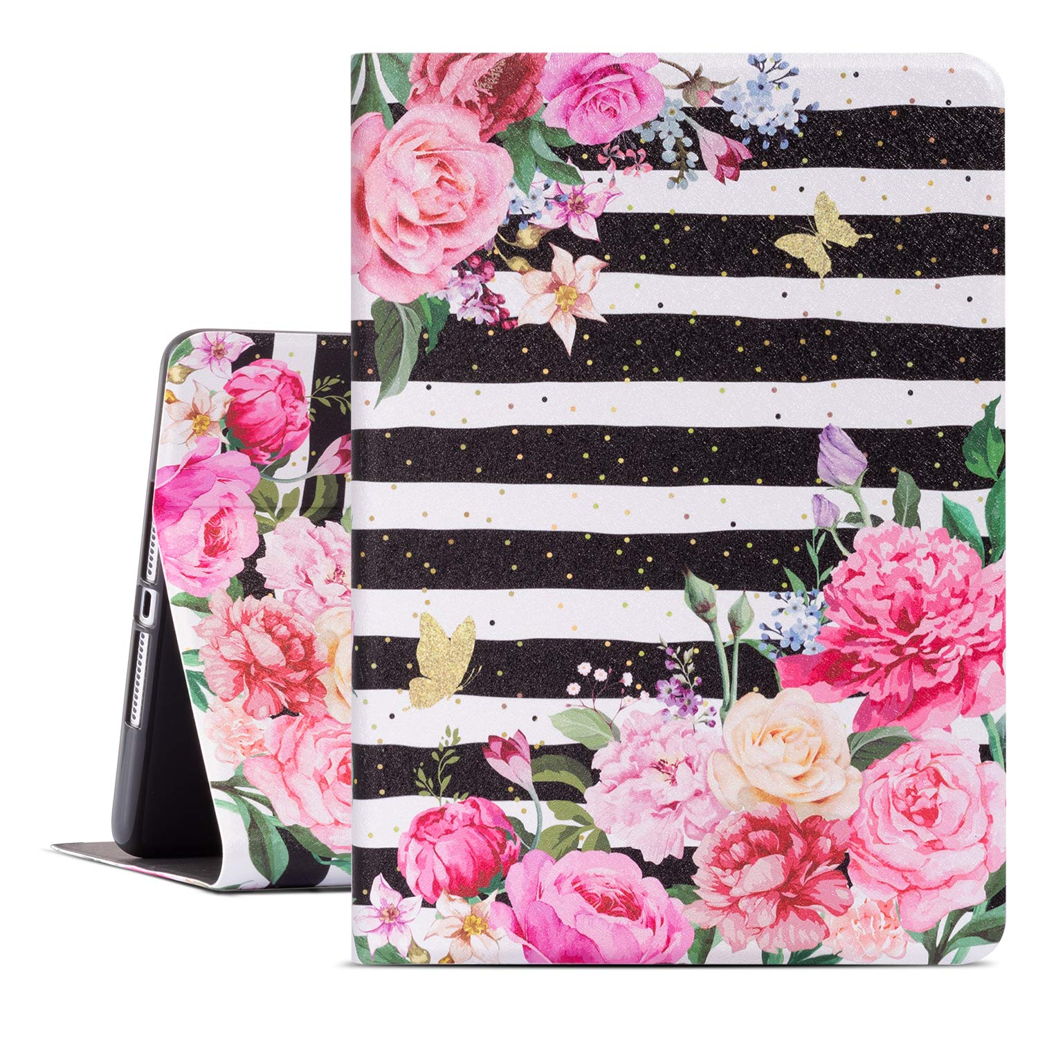 Ipad Air 2 Case, 9.7 Ipad 6Th/ 5Th Generation Cases, Premium Leather Folio Case And Multiple Viewing Angles Stand For Ipad Air 2