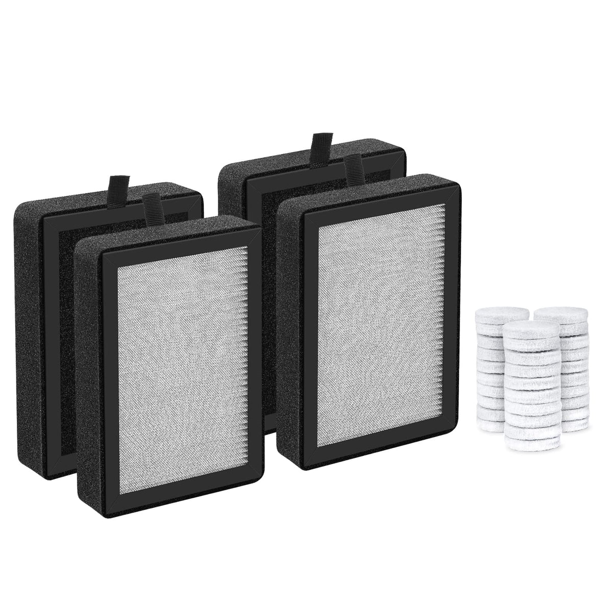 Isinlive Lv H128 Air Purifier Replacement Filter Compatible With Levoit Lv H128/ Puurvsas (Hm669A) / Rovacs (Rv60) 3 In 1 Pre H1