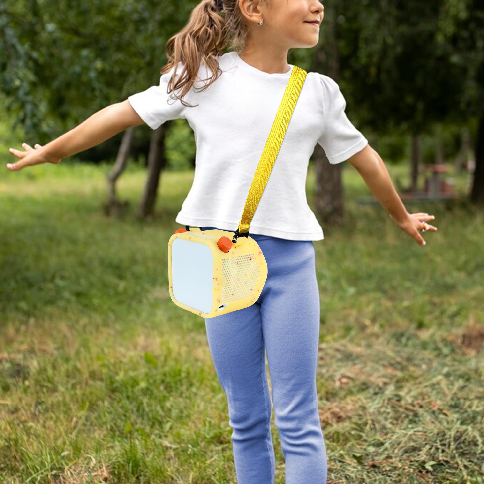 Jacket Compatible With Yoto Player 3Rd Gen., Silicone Cover Compatible With Yoto Player 3Rd Generation, Yellow