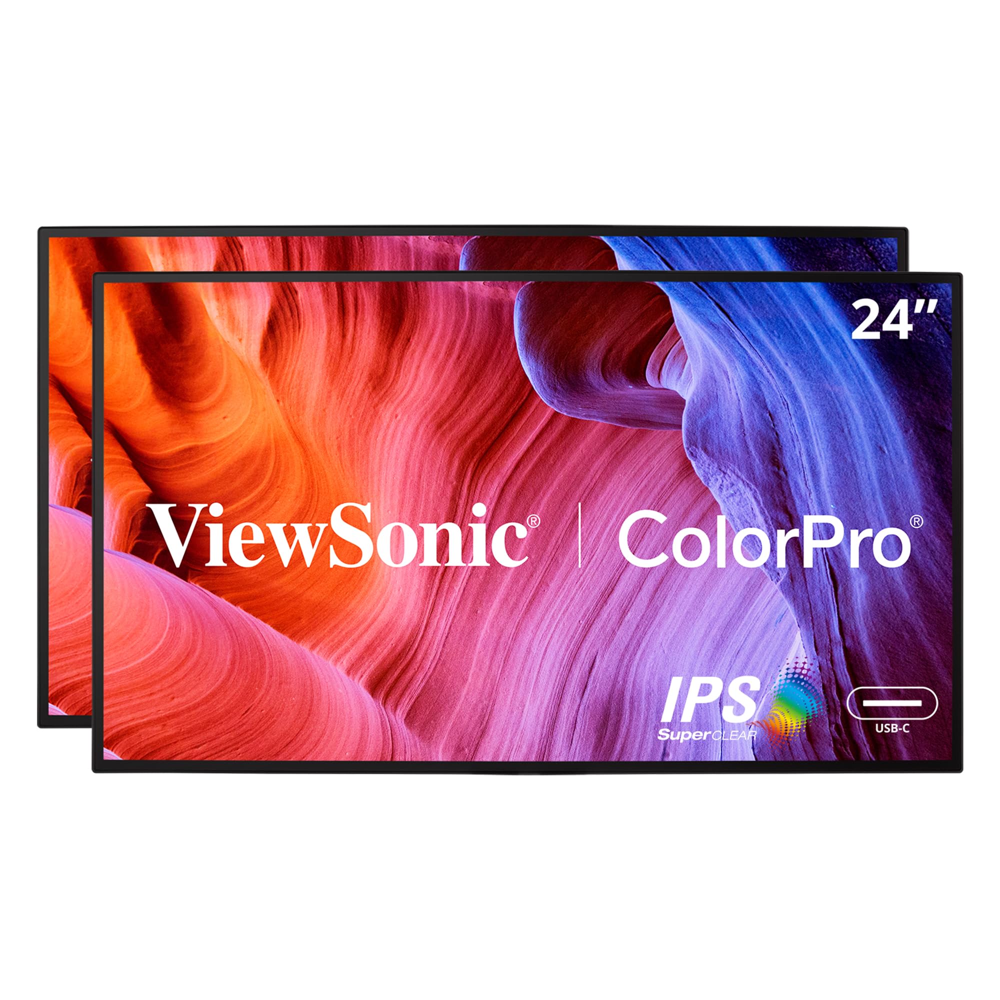 24'' Colorpro 1080P Dualpack|24 Colorpro  1080P Dual Pack Headonly Ips Docking Monitors With 65W Usbc And Daisy Chain.|639|489.9