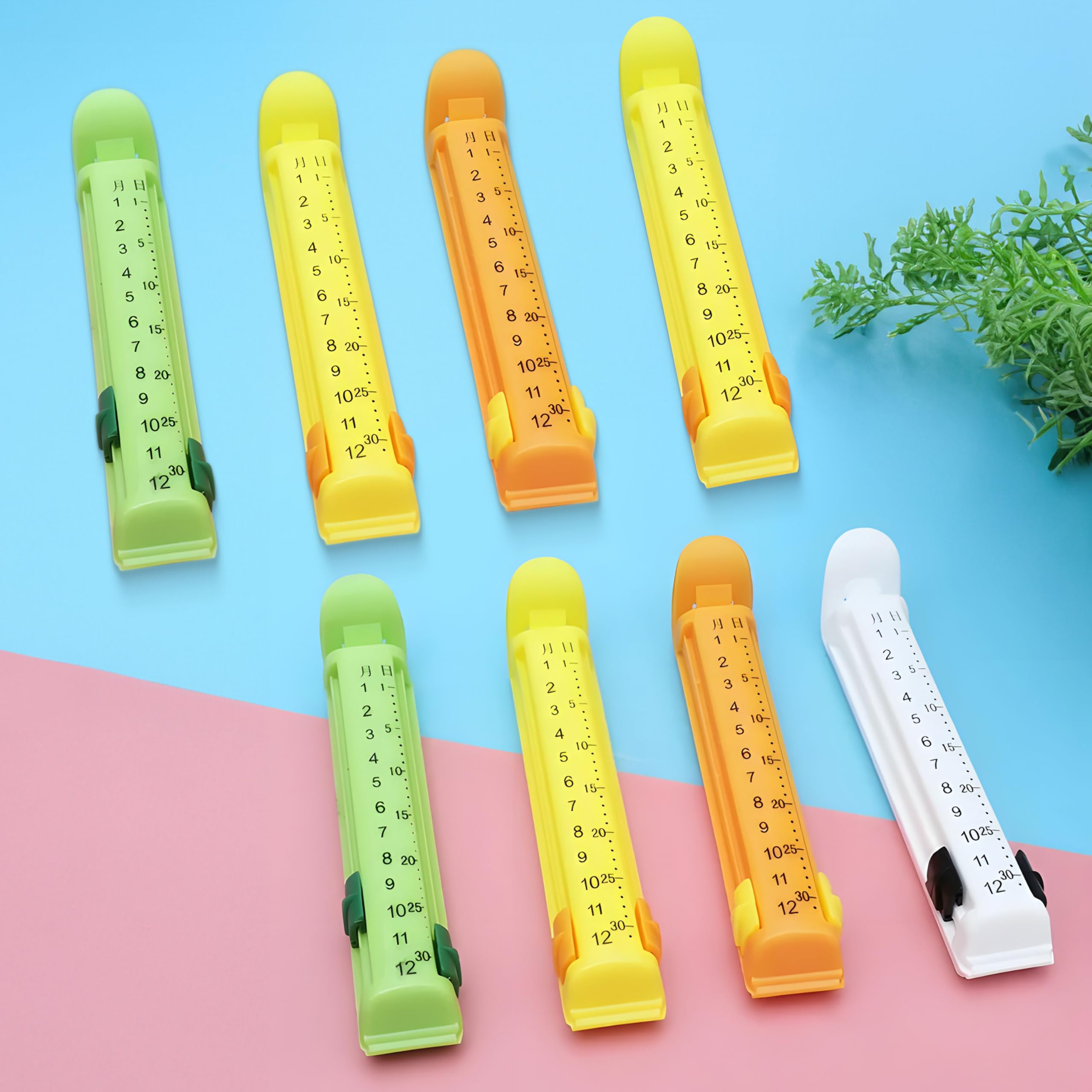 Jukr Reusable Plastic Airtight Vacuum Pouch Sealer Clips For Food Snack Packs, Refrigerator Vegetable Fruits Storage Bags Sealin