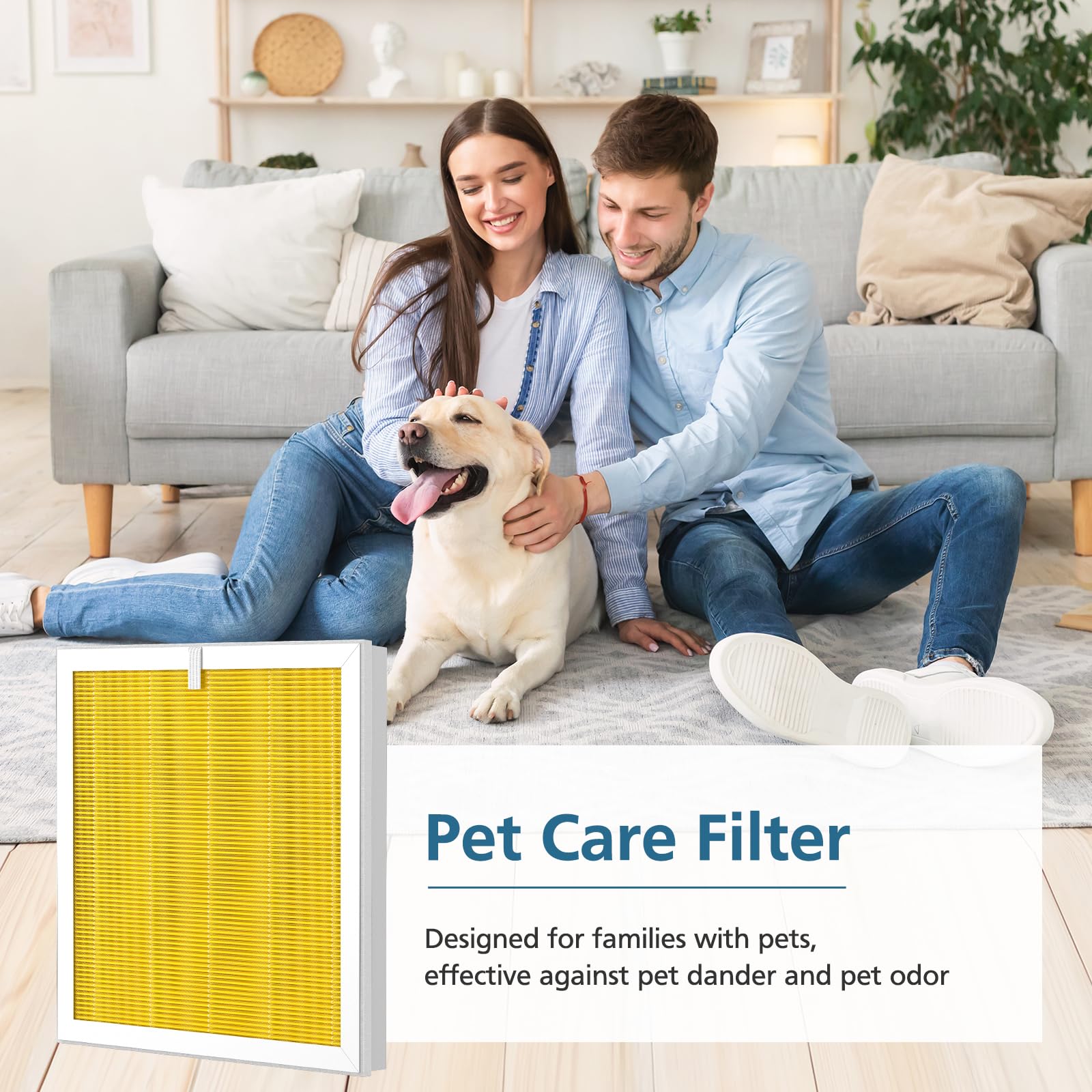Wilerda 2 Pack G3 Pet Filter Compatible With Ameifu G3 (Sferf 30) Air Purifier And Vewior A3 Air Purifier, 3 In 1 H13 True Hepa