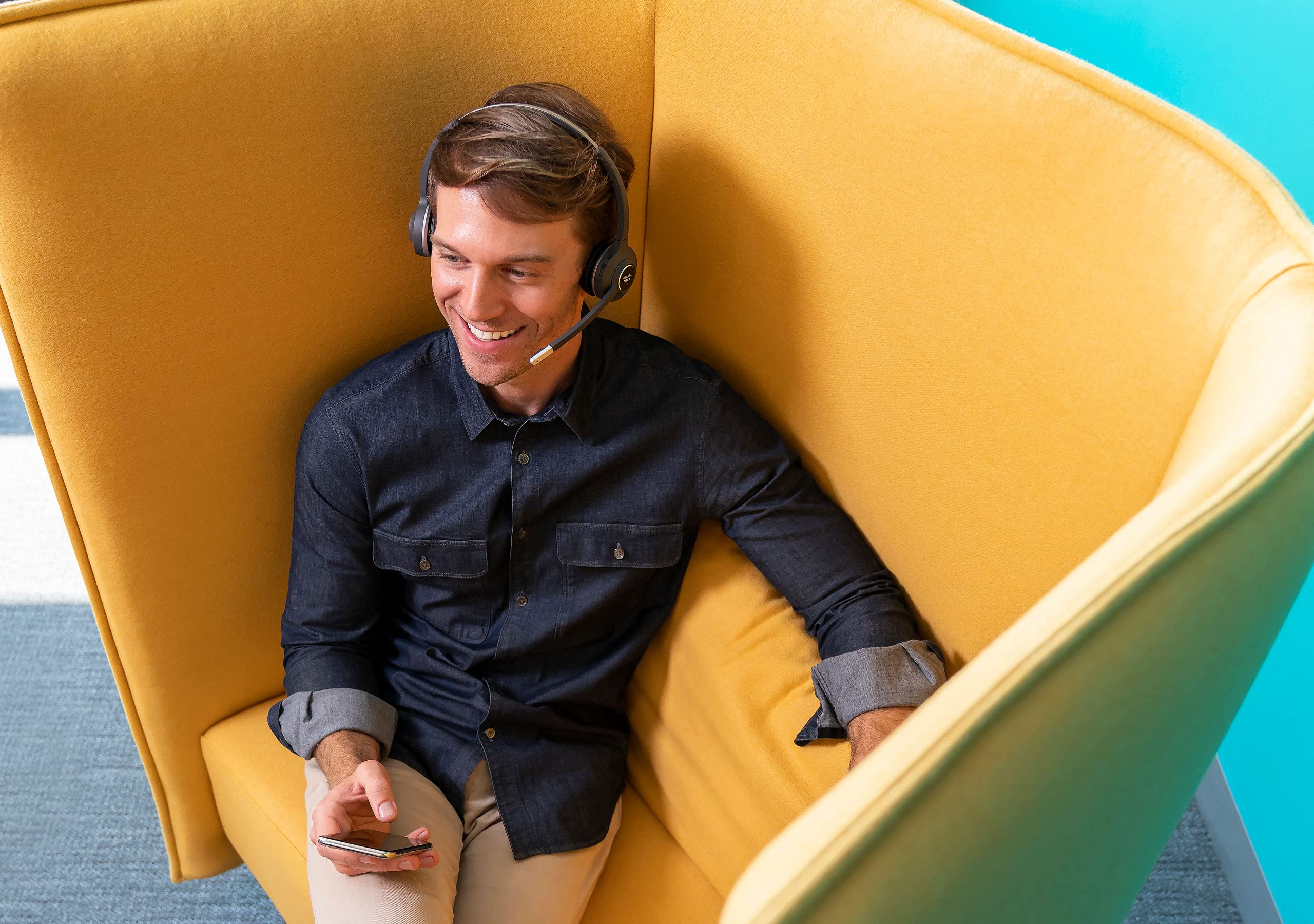 Cisco Headset 561, Wireless Single On Ear Digital Enhanced Cordless Telecommunications Headset With Standard Base For Us & Canad