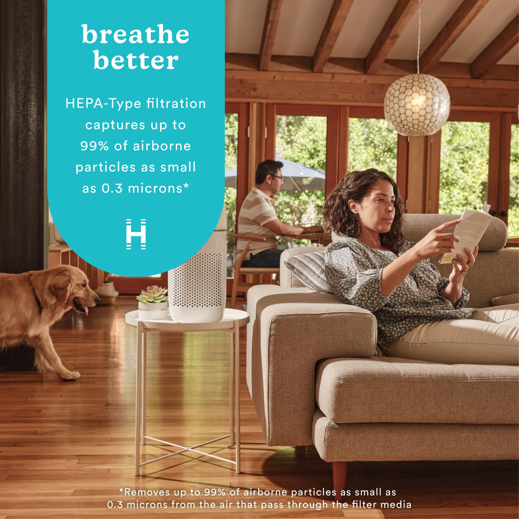 Homedics Air Purifier, 5 In 1 Tower Air Purifier, 99% Hepa Type Filtration With Uv C Technology And Carbon Odor Filter, 4 Speeds